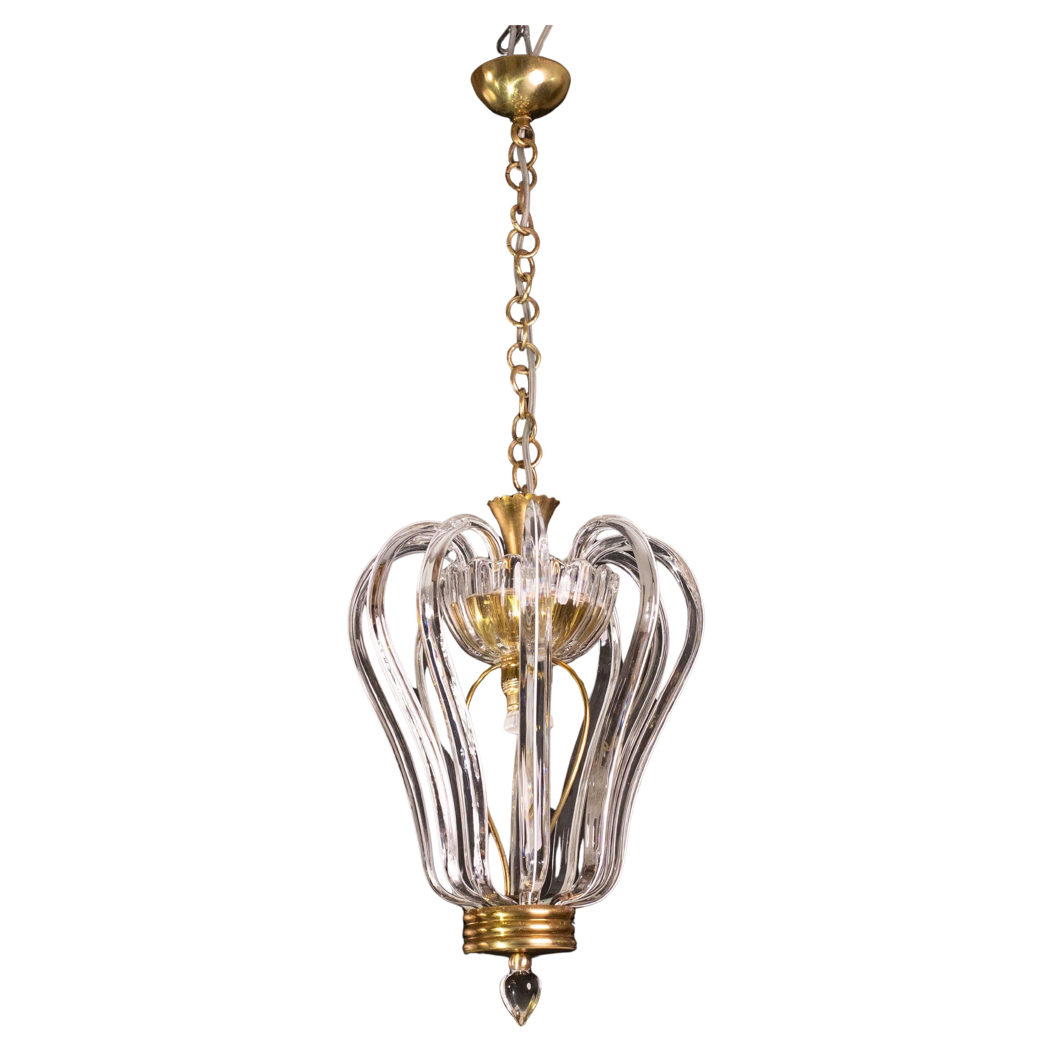 Lampadario Jewell di metà secolo in vetro di Murano di Barovier&Toso, anni '50 in vendita