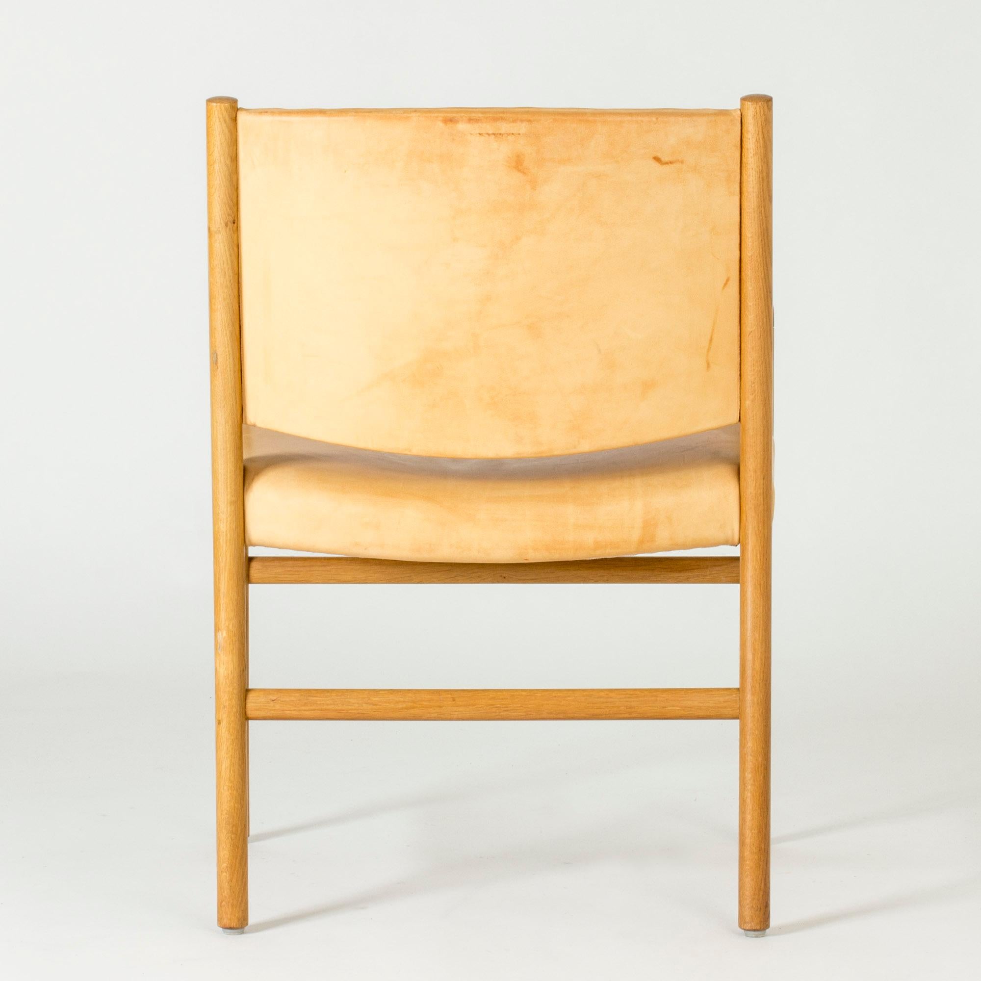 Sessel „JH 507“ aus der Mitte des Jahrhunderts von Hans J. Wegner (Leder) im Angebot