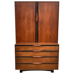 Midcentury John Kapel for Glenn of California Tall Dresser Wardrobe