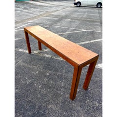 Midcentury John Widdicomb Burl Wood Console