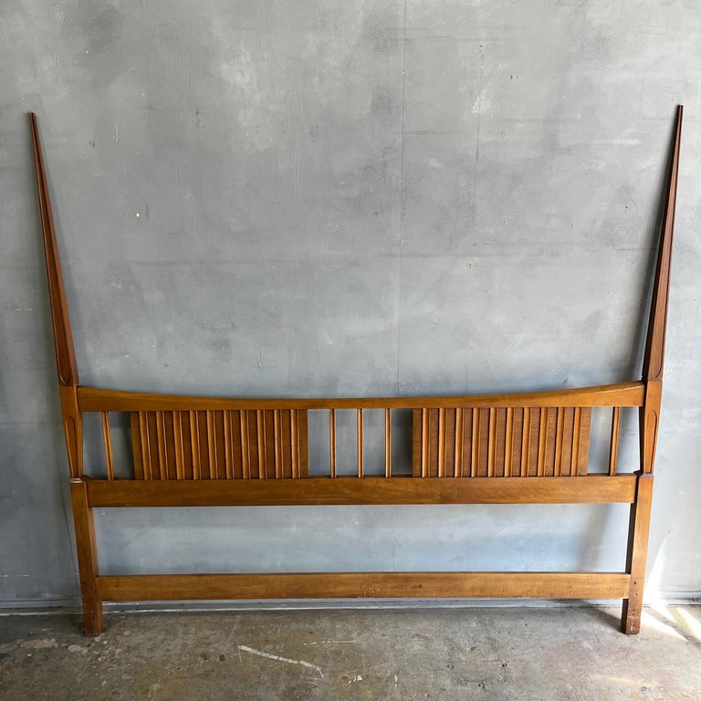 Midcentury John Headboard King For Sale at 1stDibs
