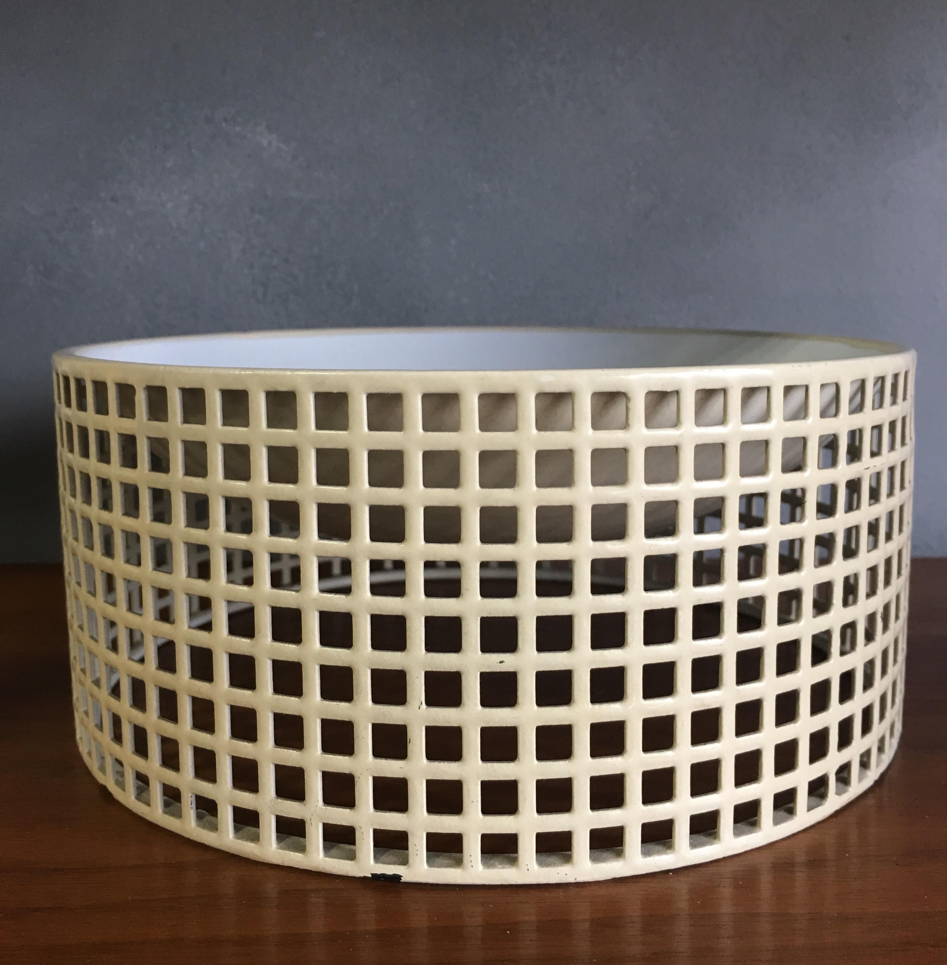 Elegant and strikingly minimal designs by Josef Hoffmann. 

The bowl height is 3 inches- the width is 8 1/2 inches with the bottom has some edgware showing honest use.
  