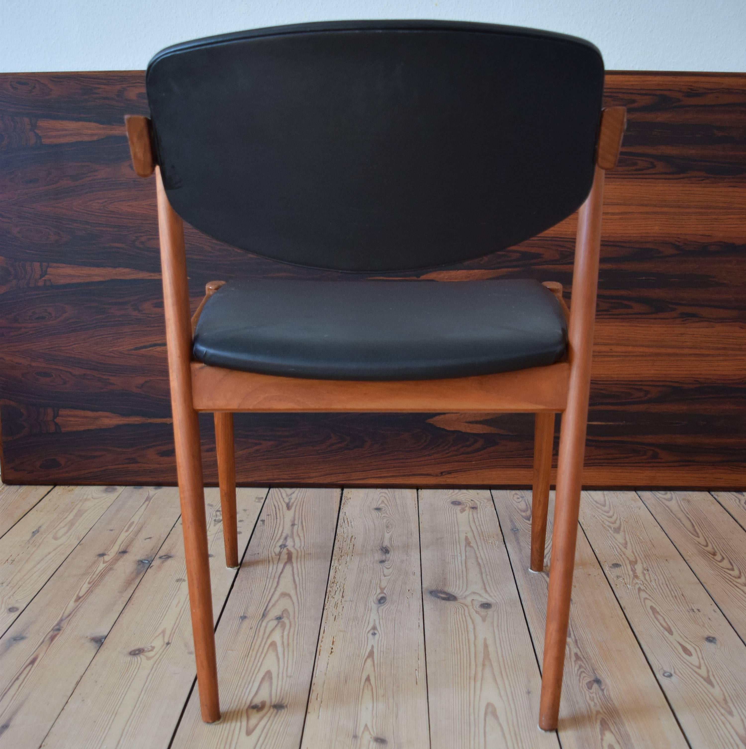 Mid-20th Century Midcentury Kai Kristiansen Model 42 Teak Dining Chair For Sale