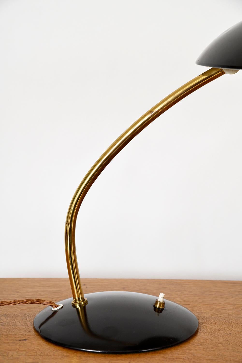 Lampe de bureau à pampilles Kaiser Idell par Christian Dell, modèle 6782, Allemagne, années 1950 en vente 5