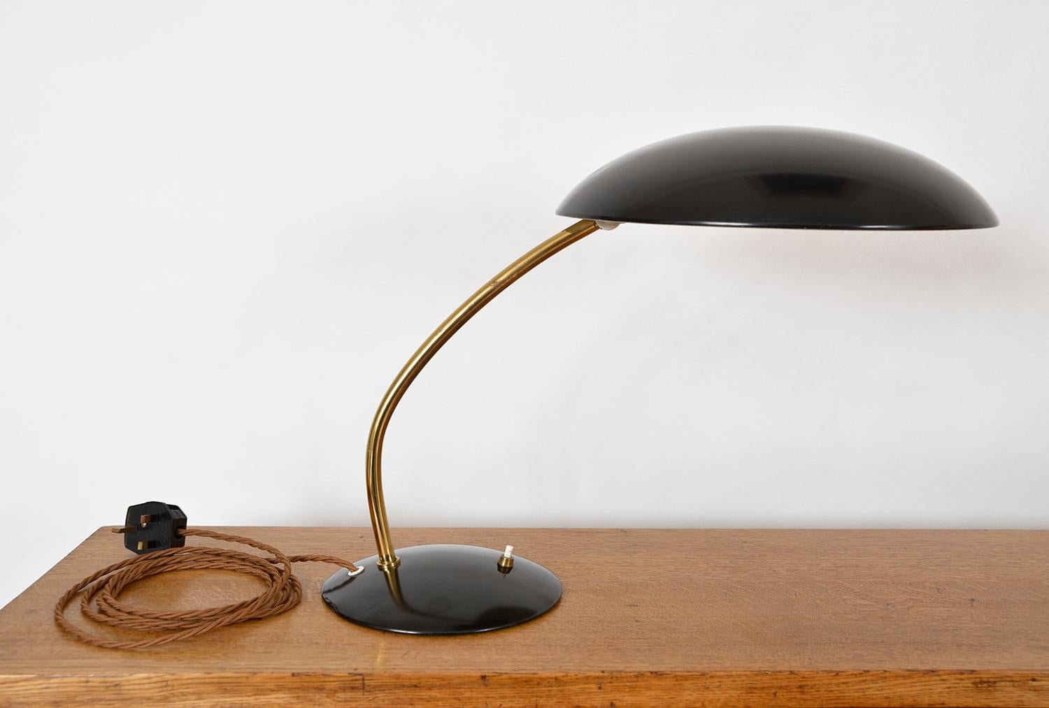 Lampe de bureau à pampilles Kaiser Idell par Christian Dell, modèle 6782, Allemagne, années 1950 en vente 6