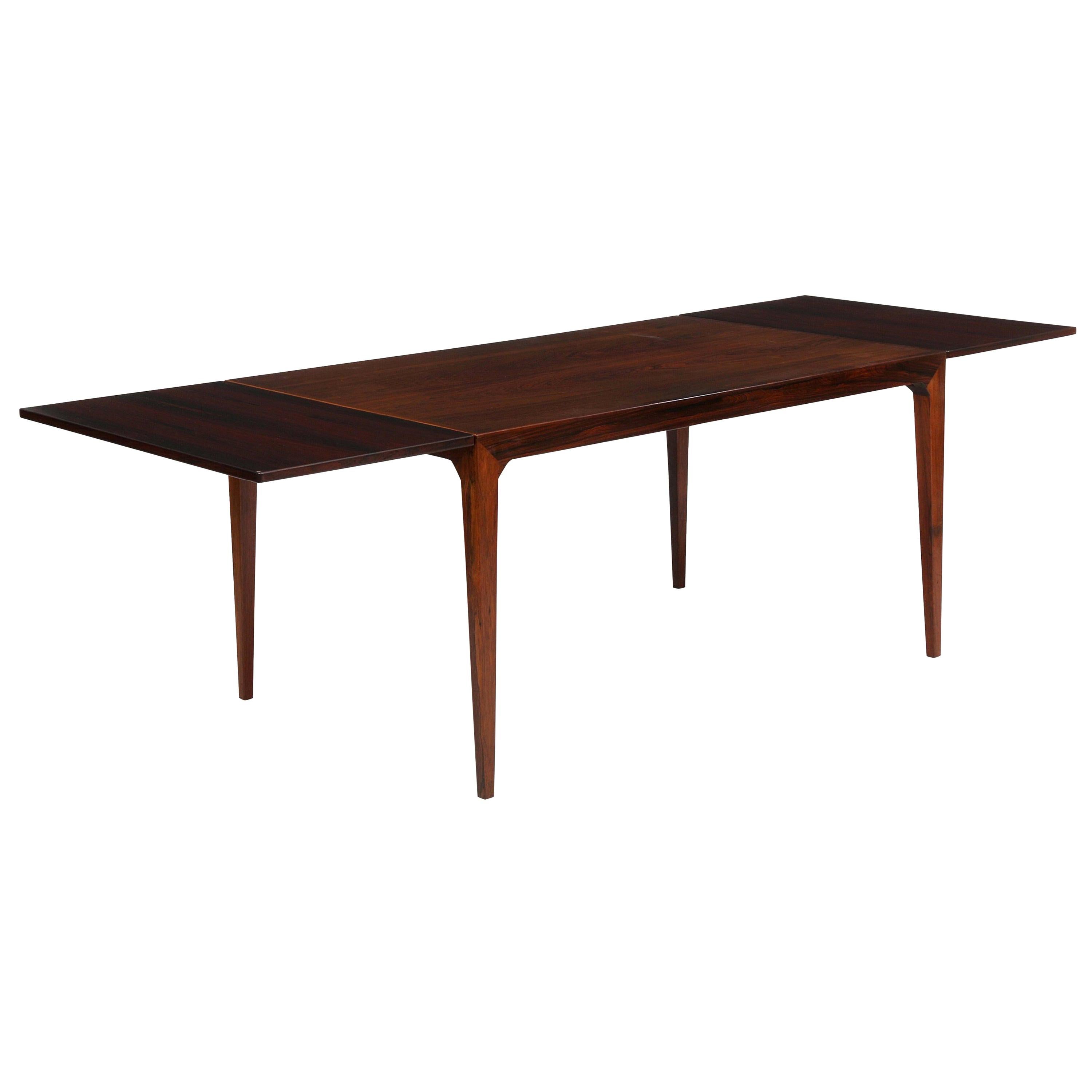 Midcentury Kaj Winding Rosewood Dining Table, Denmark, 1960s