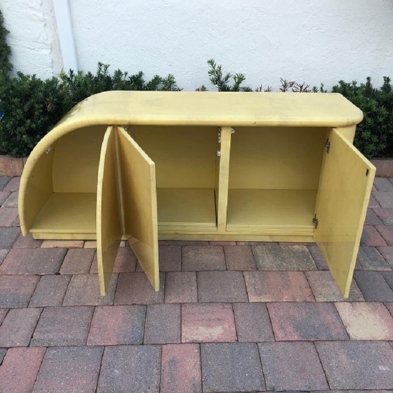 American Midcentury Goatskin Credenza/Sideboard For Sale