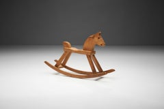 Midcentury Kay Bojesen Beech Rocking Horse, Denmark, 1936