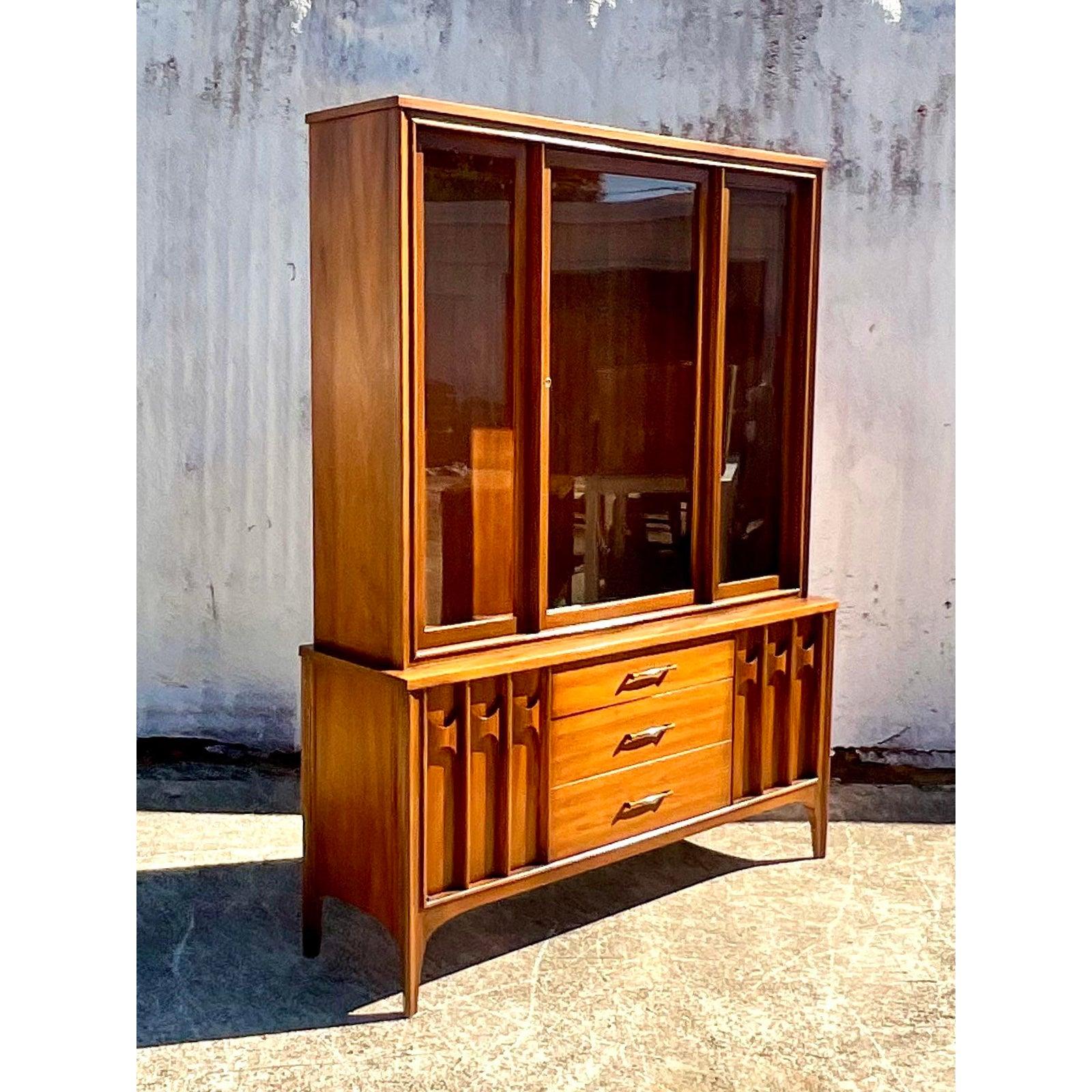 North American Midcentury Kent Coffey Perspecta China Cabinet