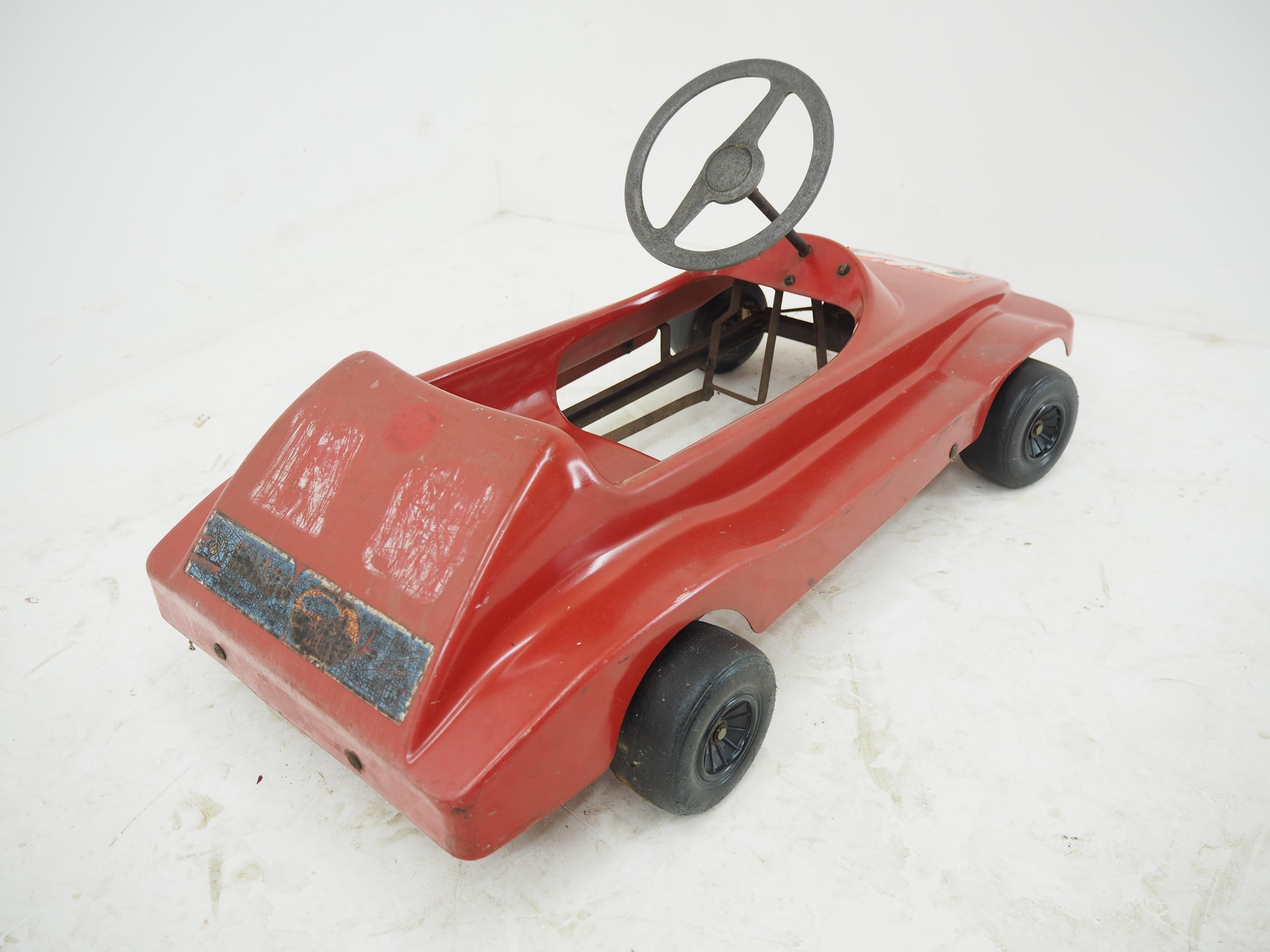 Mid-Century Modern Midcentury Kids Mechanical Pedal Car, 1960s For Sale