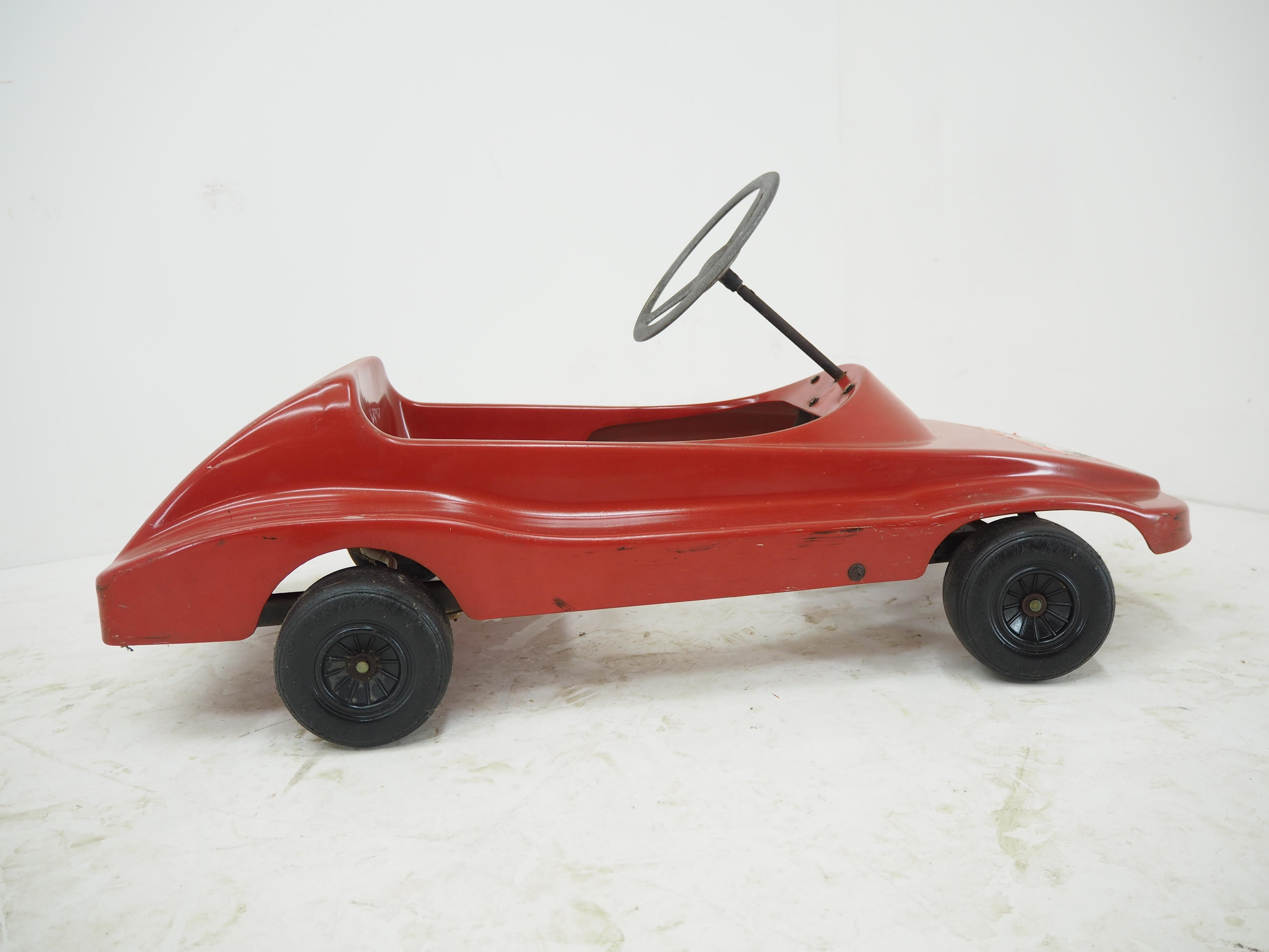 Mid-20th Century Midcentury Kids Mechanical Pedal Car, 1960s For Sale