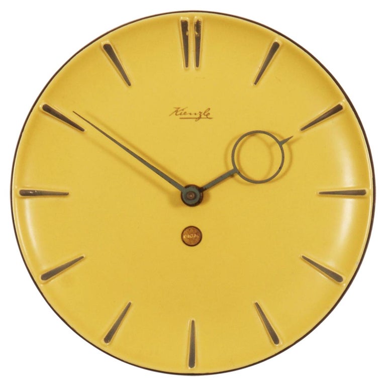 Midcentury Kienzle Ceramic Wall Clock at 1stDibs