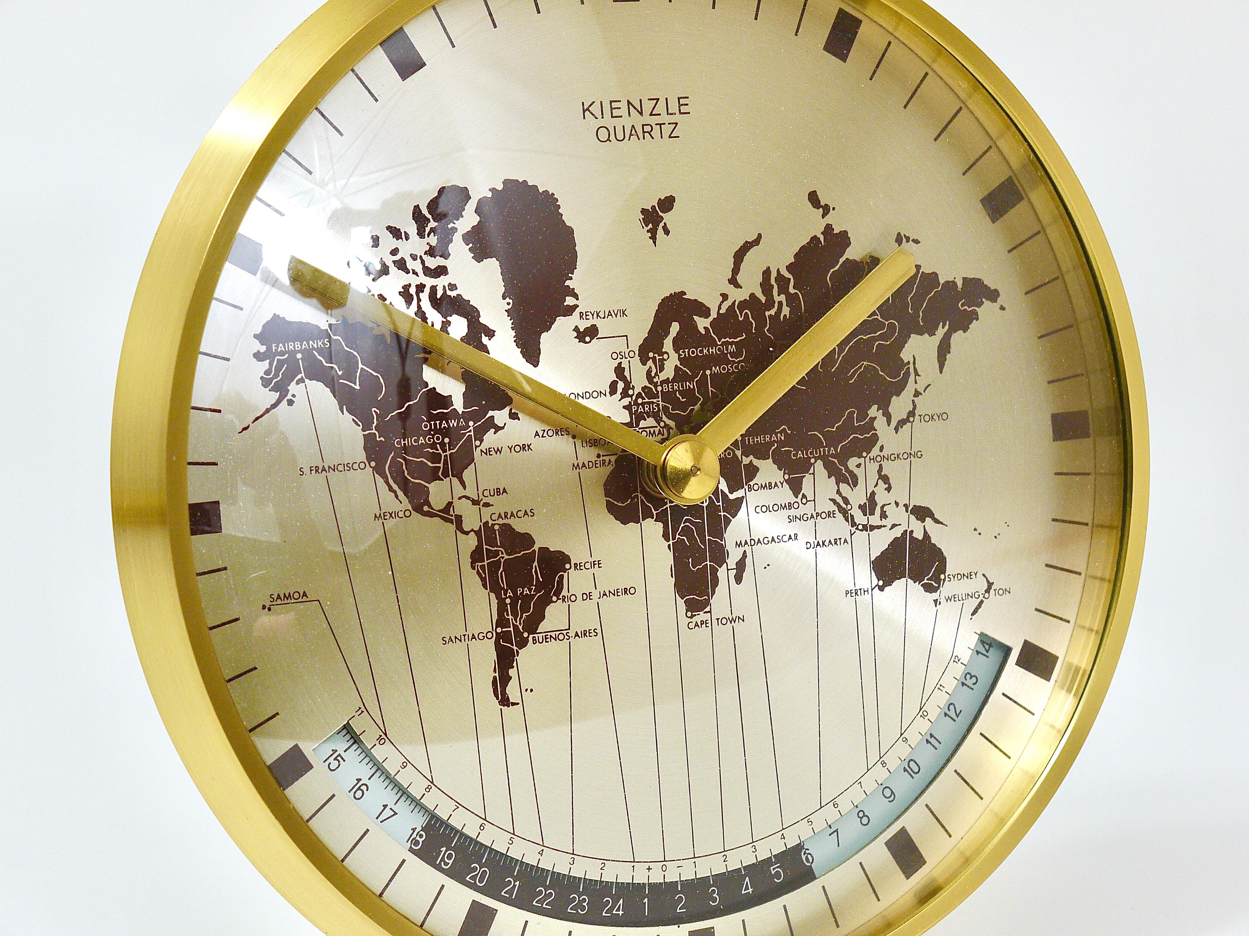 time zone desk clock