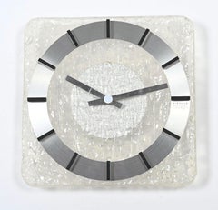 Midcentury Kienzle Lucite Wall Clock