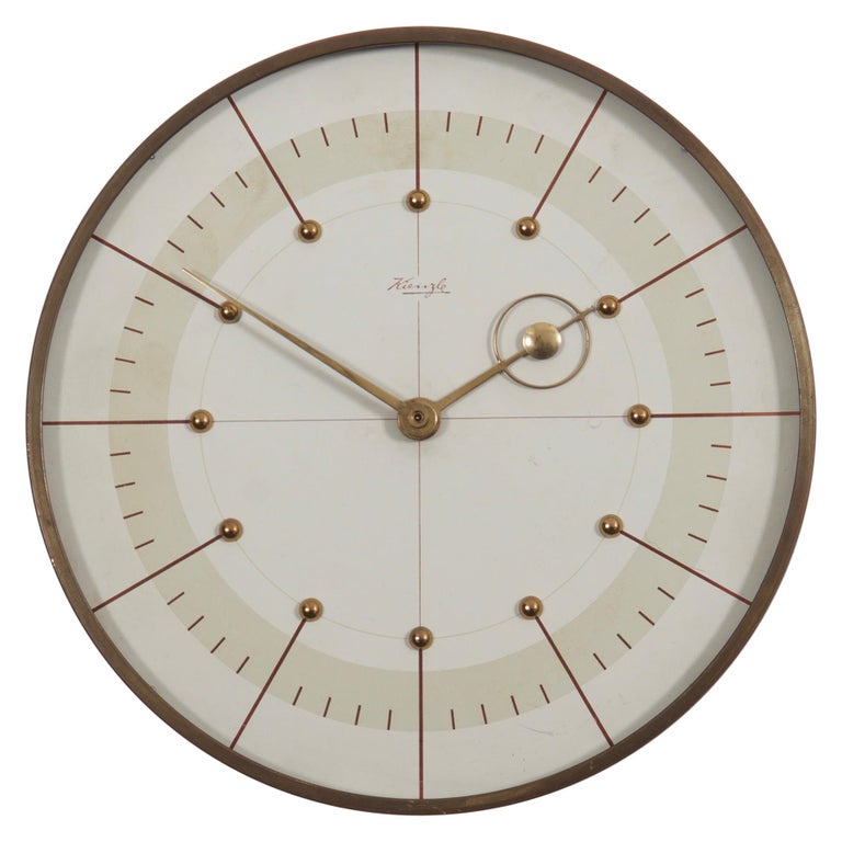 Midcentury Kienzle Wall Clock at 1stDibs