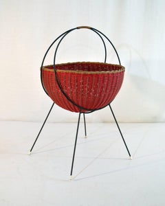 Midcentury Knitting Basket, Italy