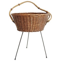 Midcentury Knitting Basket, Italy