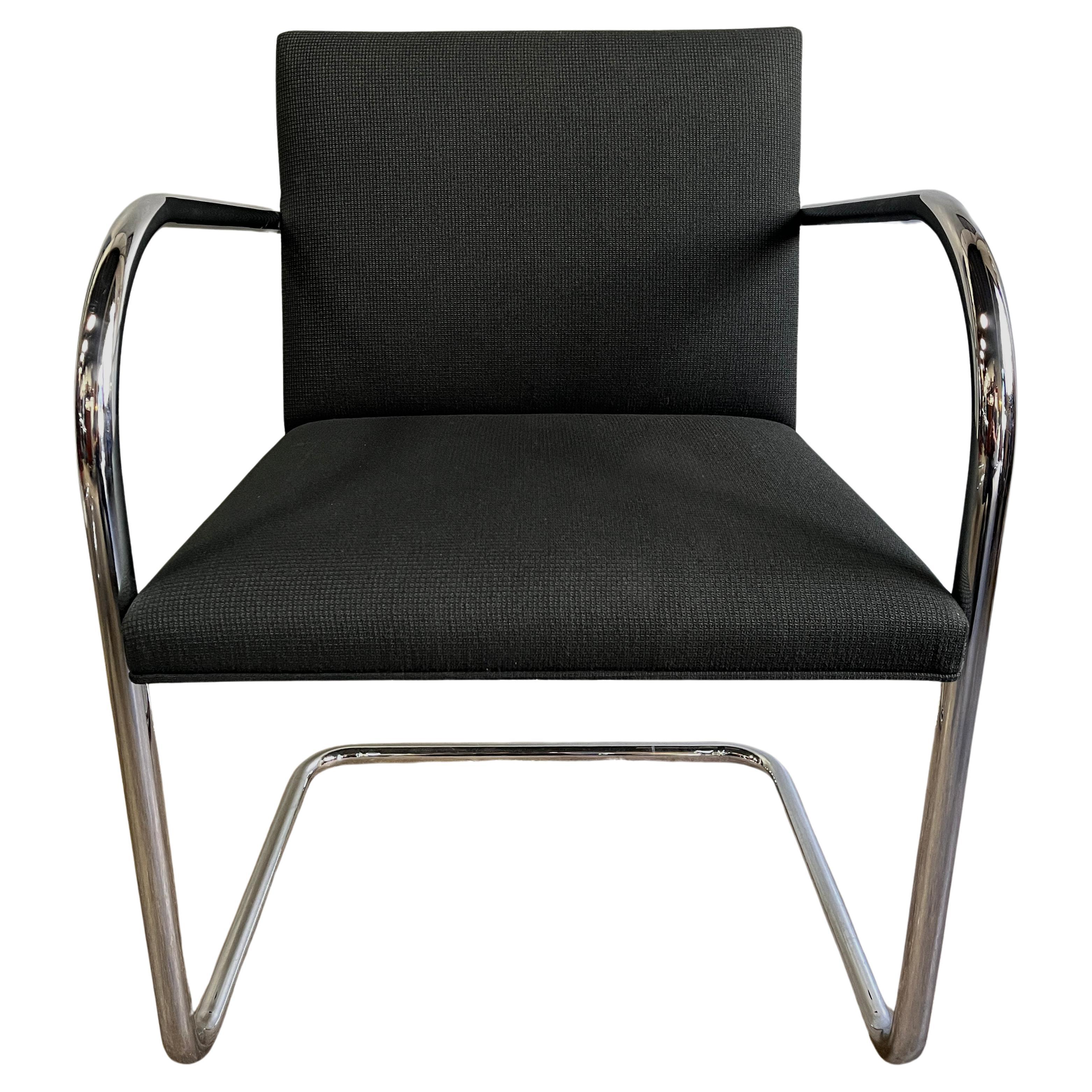 Midcentury Knoll Brno Chairs by Mies Van Der Rohe in Black 30 Available For Sale