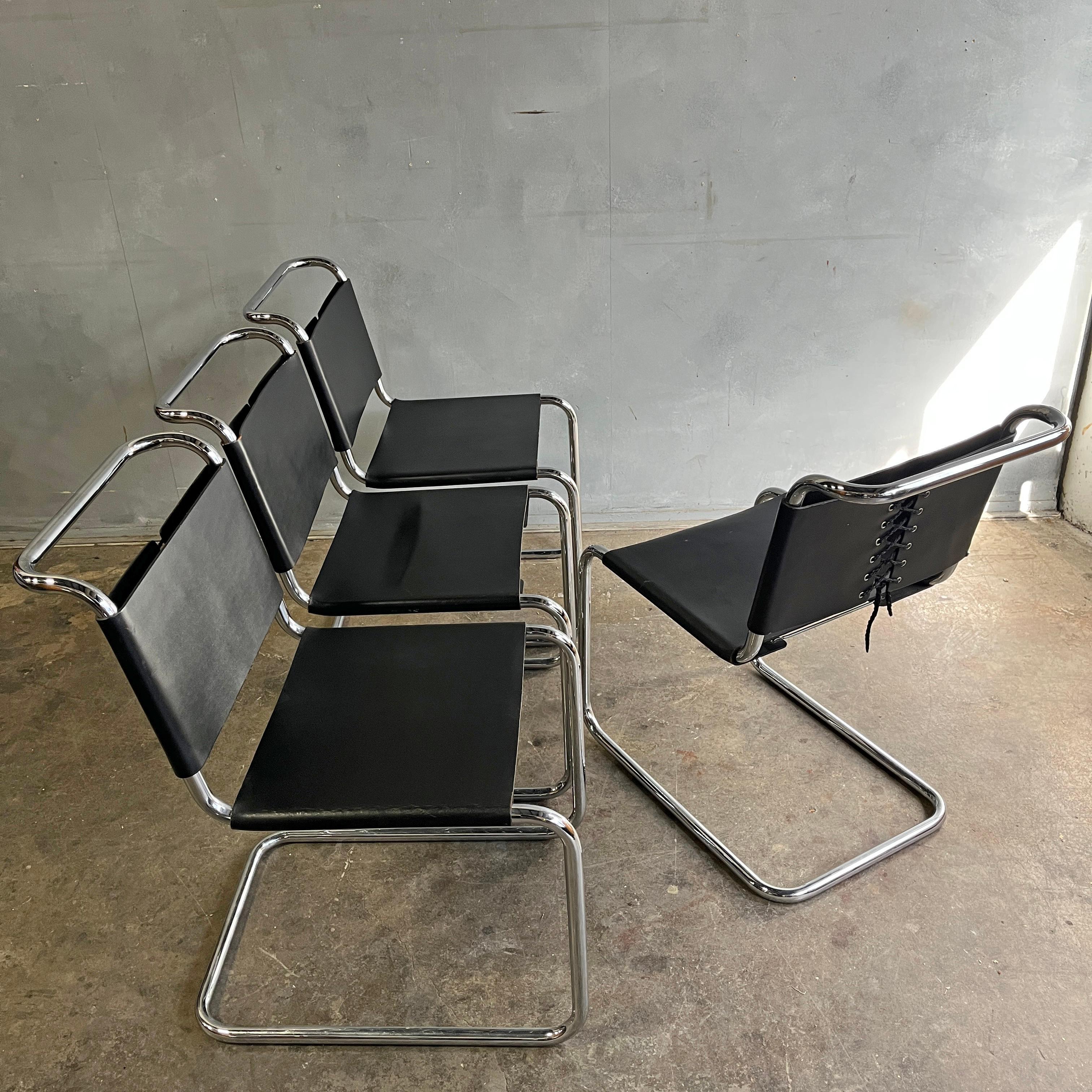 Mid-Century Knoll Spoleto Chairs 1970s Set of 4 In Good Condition In BROOKLYN, NY