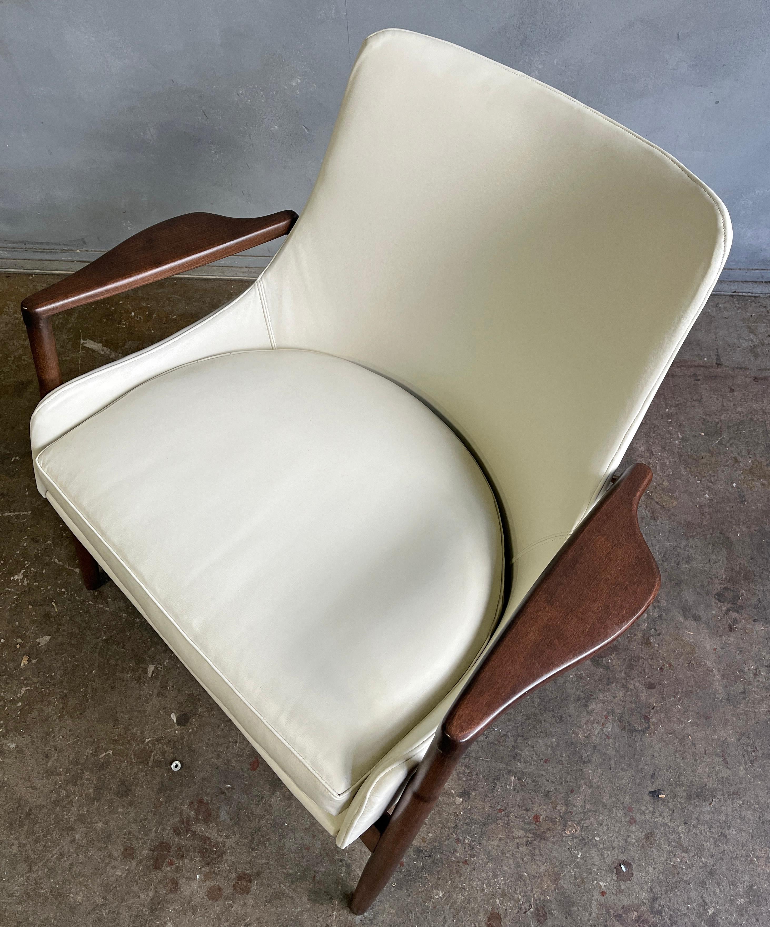 Danish Midcentury Kofod Larsen Lounge Chairs Pair