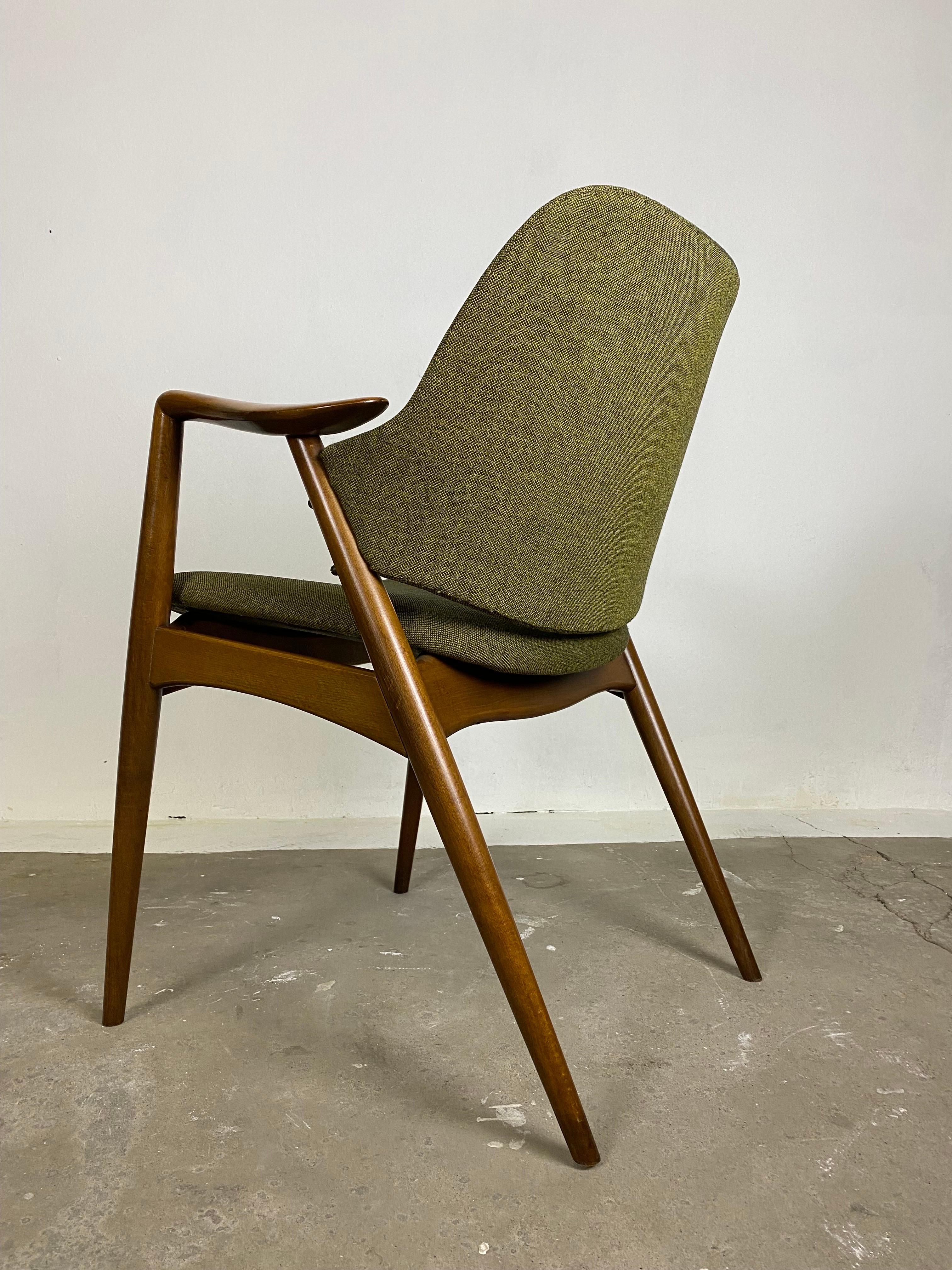 Mid-Century Modern Midcentury Kontur Set of 2  Chairs by Alf Svensson for Dux Sweden 1950s For Sale