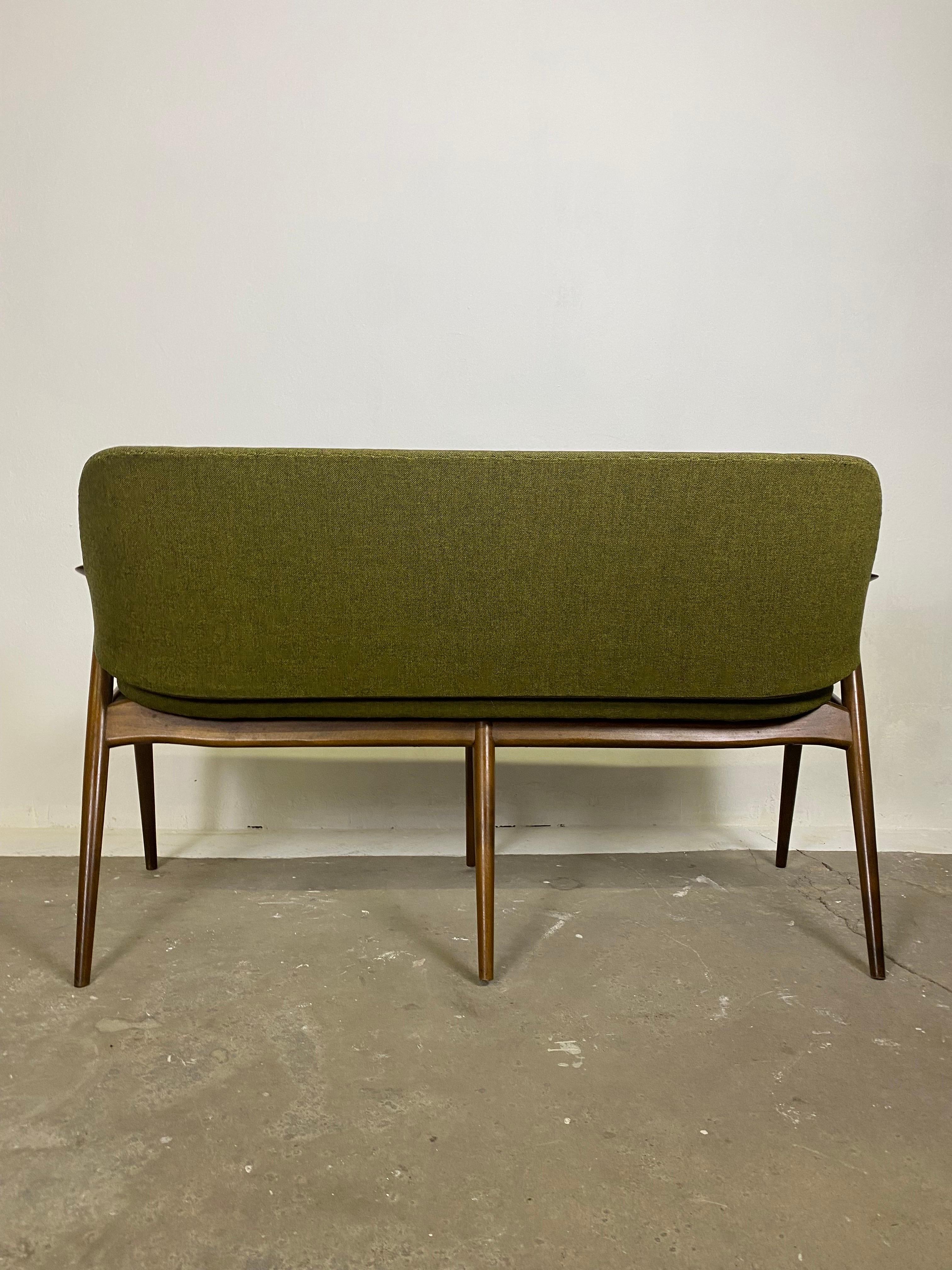 Midcentury Kontur Sofa Bench by Alf Svensson for Dux Sweden 1950s For Sale 2