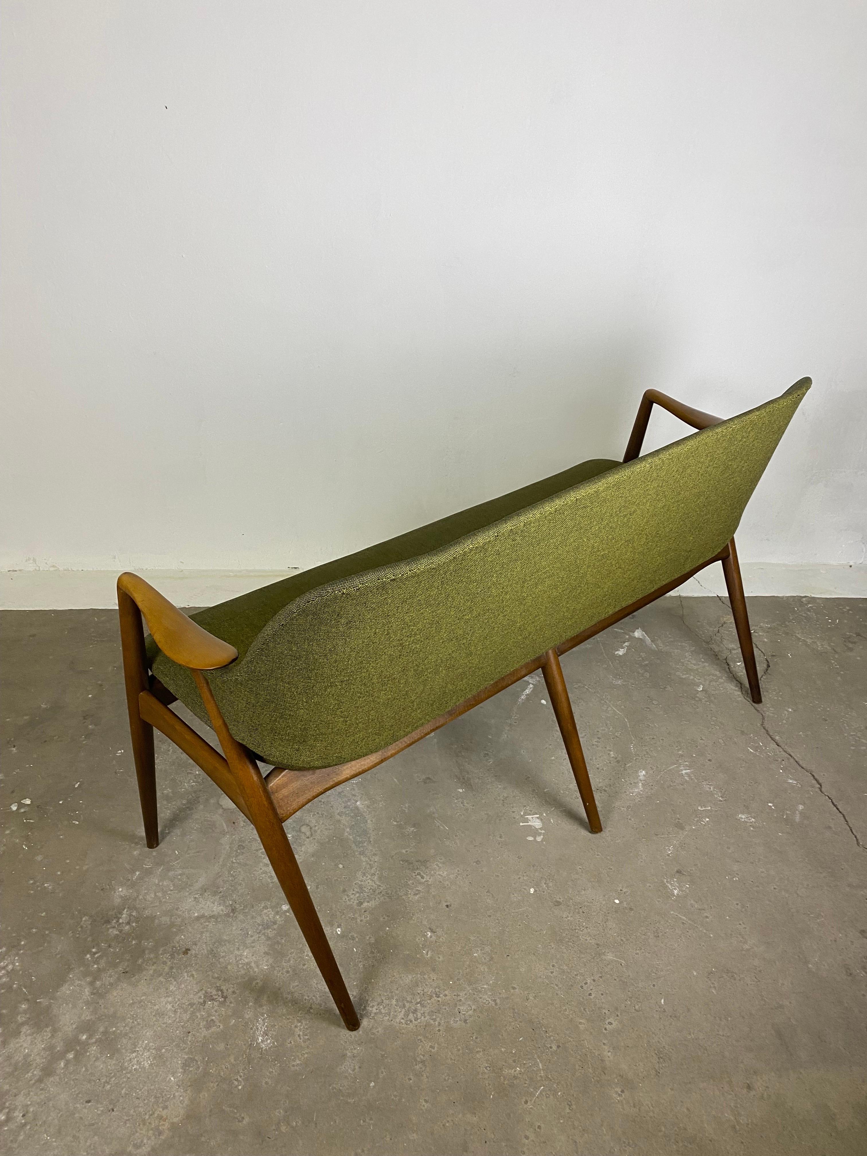 Midcentury Kontur Sofa Bench by Alf Svensson for Dux Sweden 1950s For Sale 4