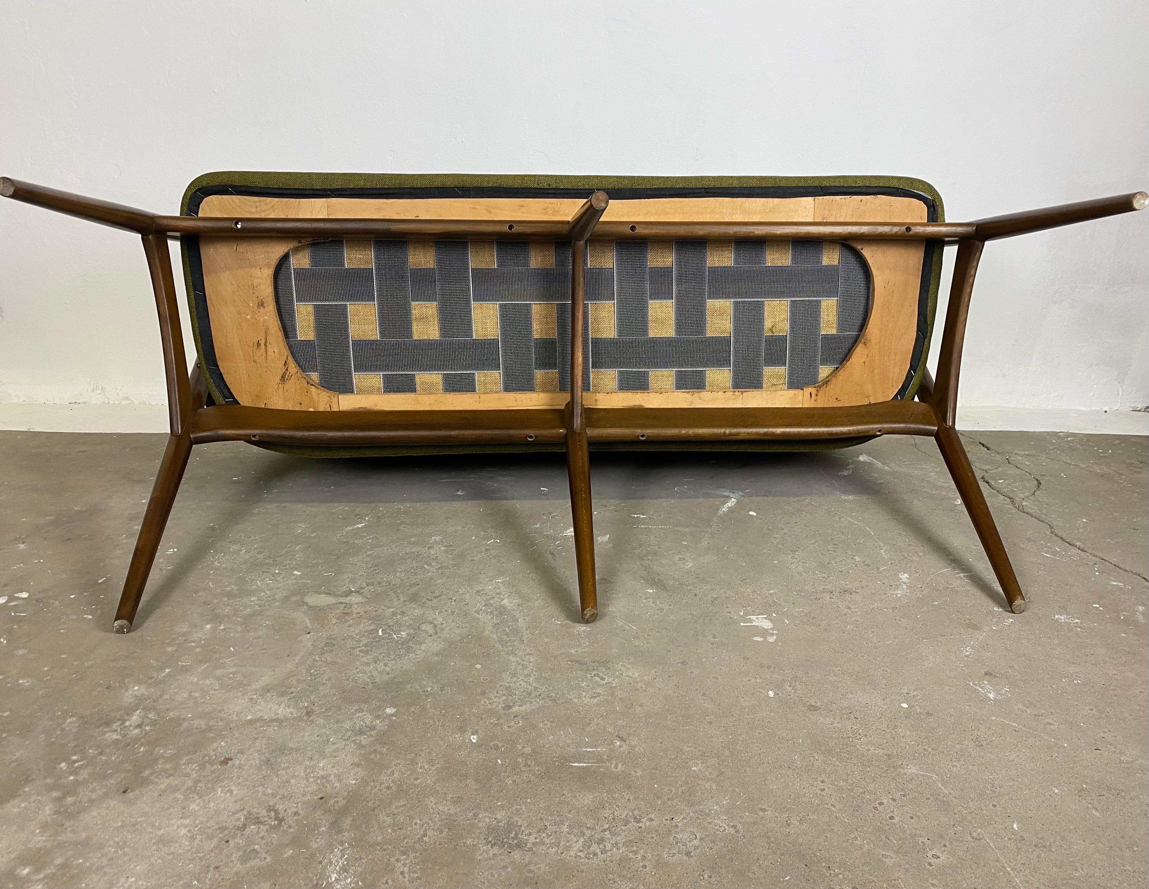 Midcentury Kontur Sofa Bench by Alf Svensson for Dux Sweden 1950s For Sale 7