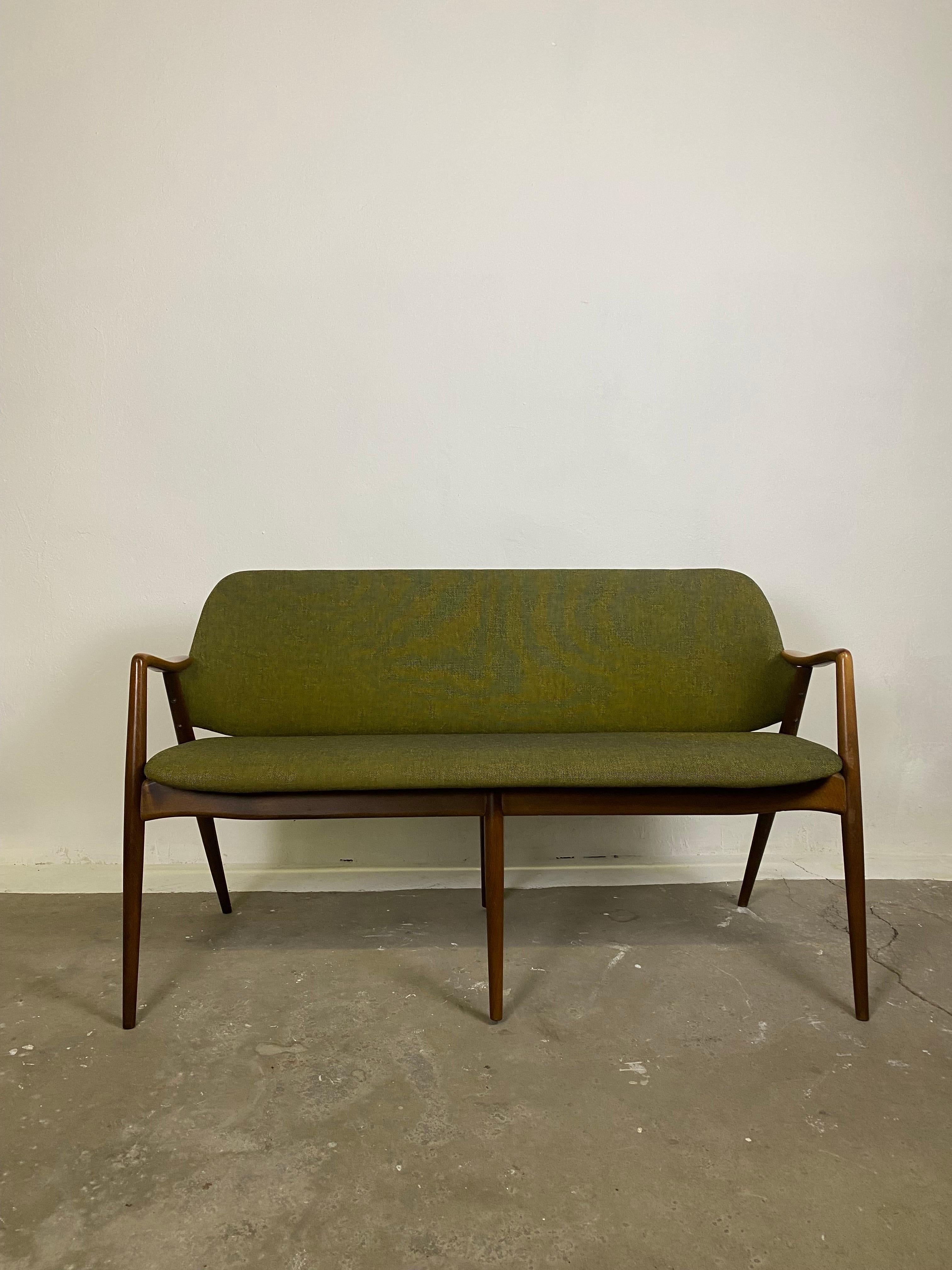 Mid-Century Modern Midcentury Kontur Sofa Bench by Alf Svensson for Dux Sweden 1950s For Sale