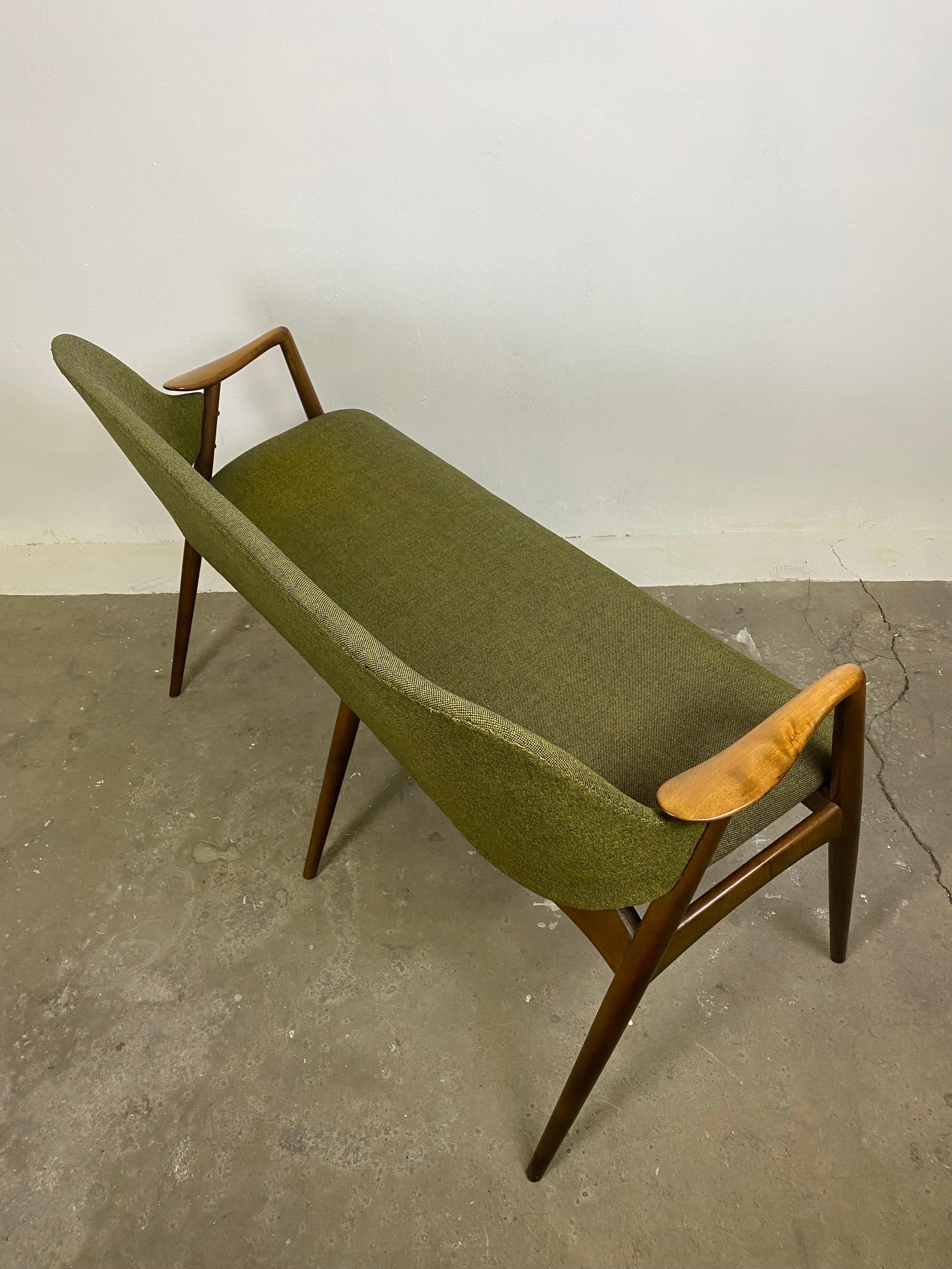 Midcentury Kontur Sofa Bench by Alf Svensson for Dux Sweden 1950s For Sale 1