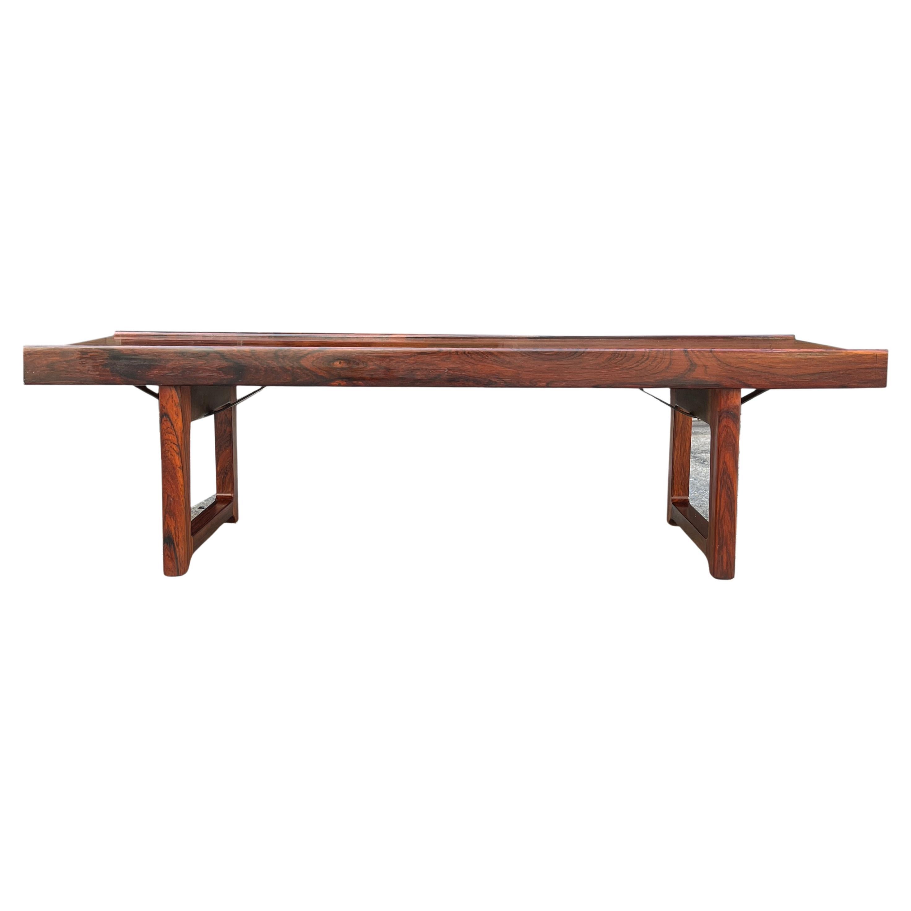 Norwegian Midcentury “Krobo” Table / Bench by Torbjørn Afdal for Bruksbo For Sale