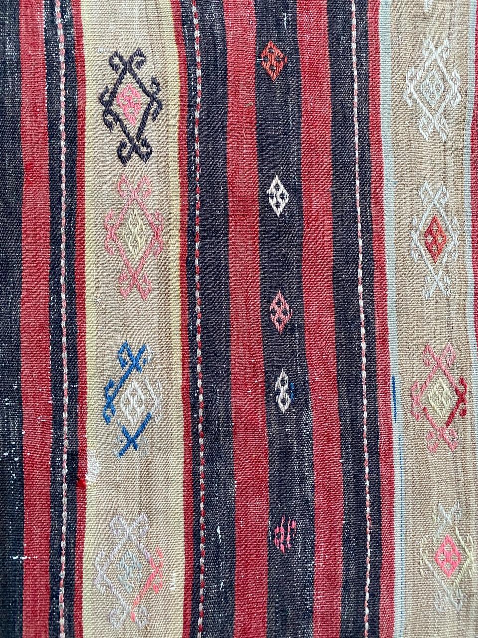 20th Century Midcentury Kurdish Runner Kilim