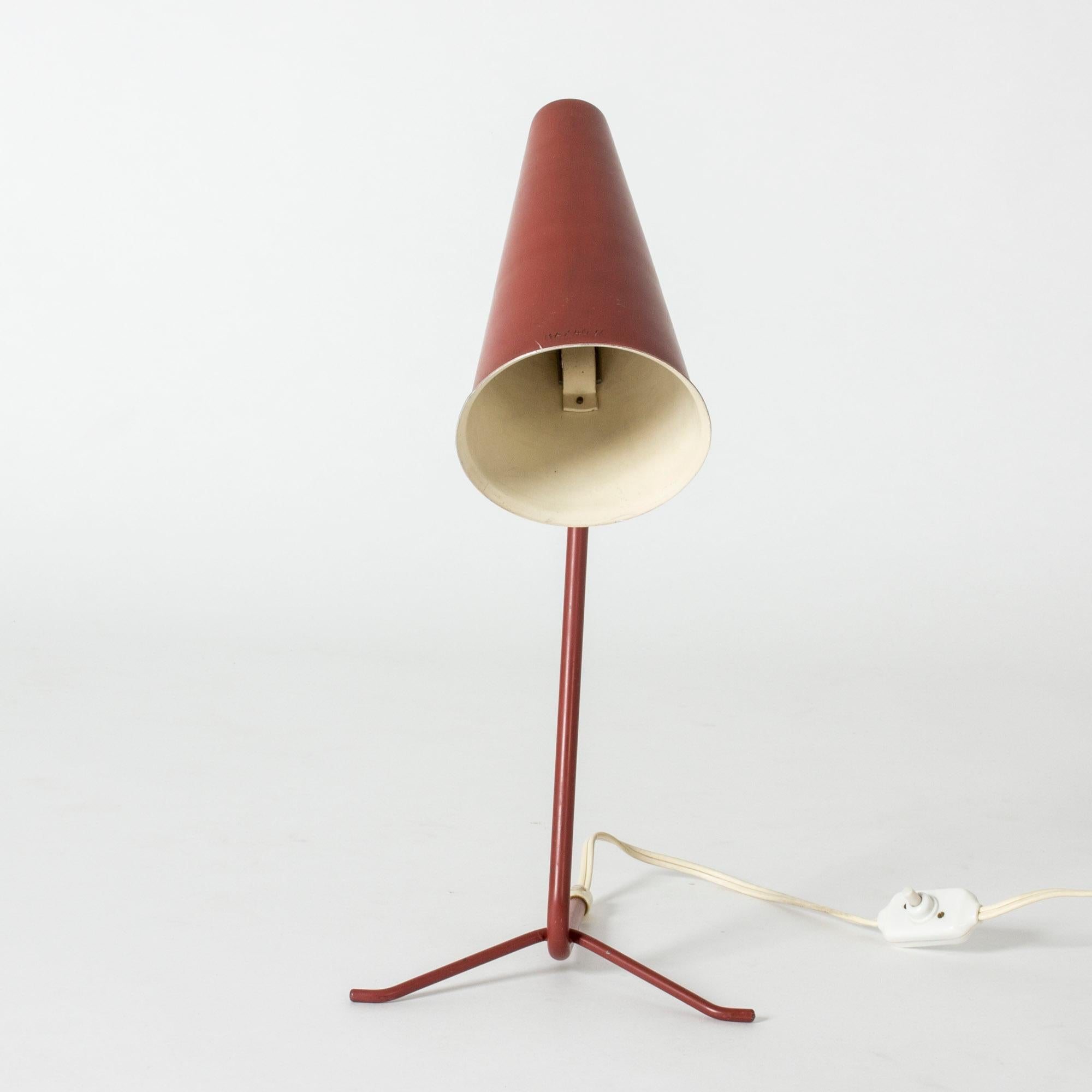 Scandinavian Modern Midcentury Lacquered Table Lamp from ASEA