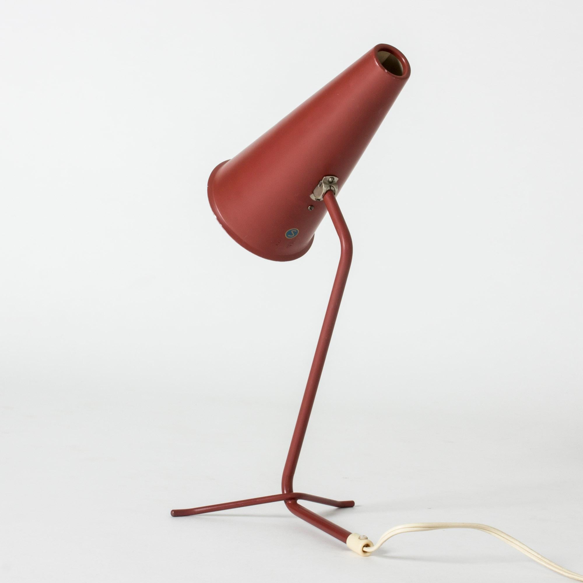 Swedish Midcentury Lacquered Table Lamp from ASEA