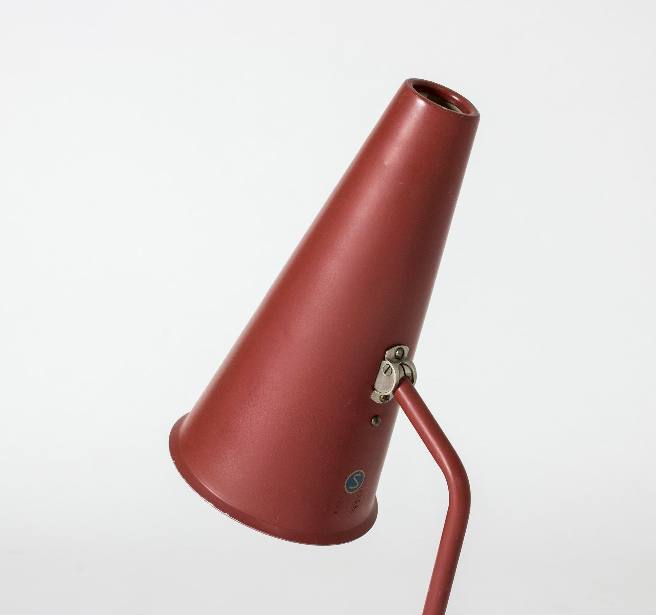 Metal Midcentury Lacquered Table Lamp from ASEA