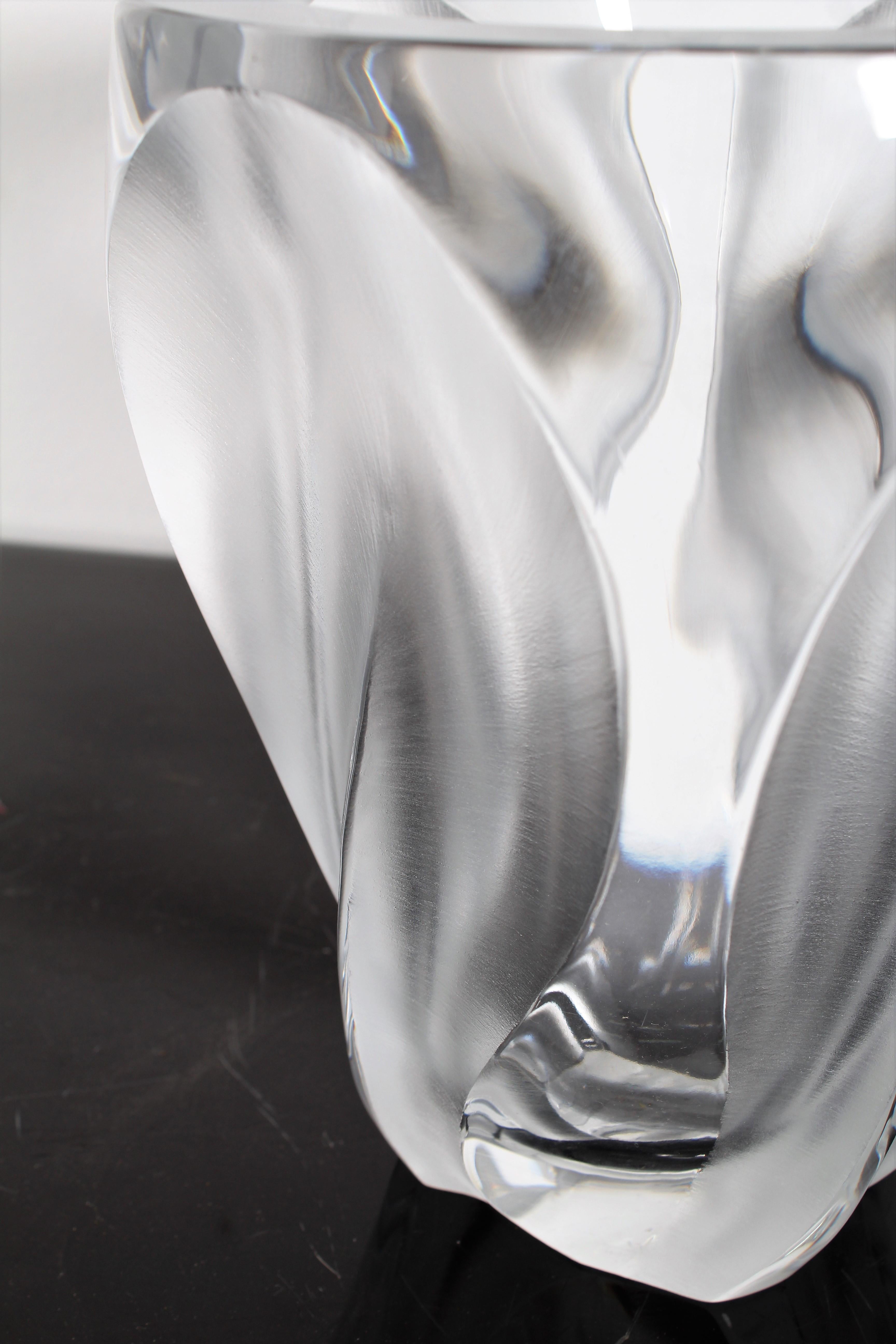 Mid-20th Century Midcentury Lalique Ingrid Vase in Clear Crystal, France, 1960s