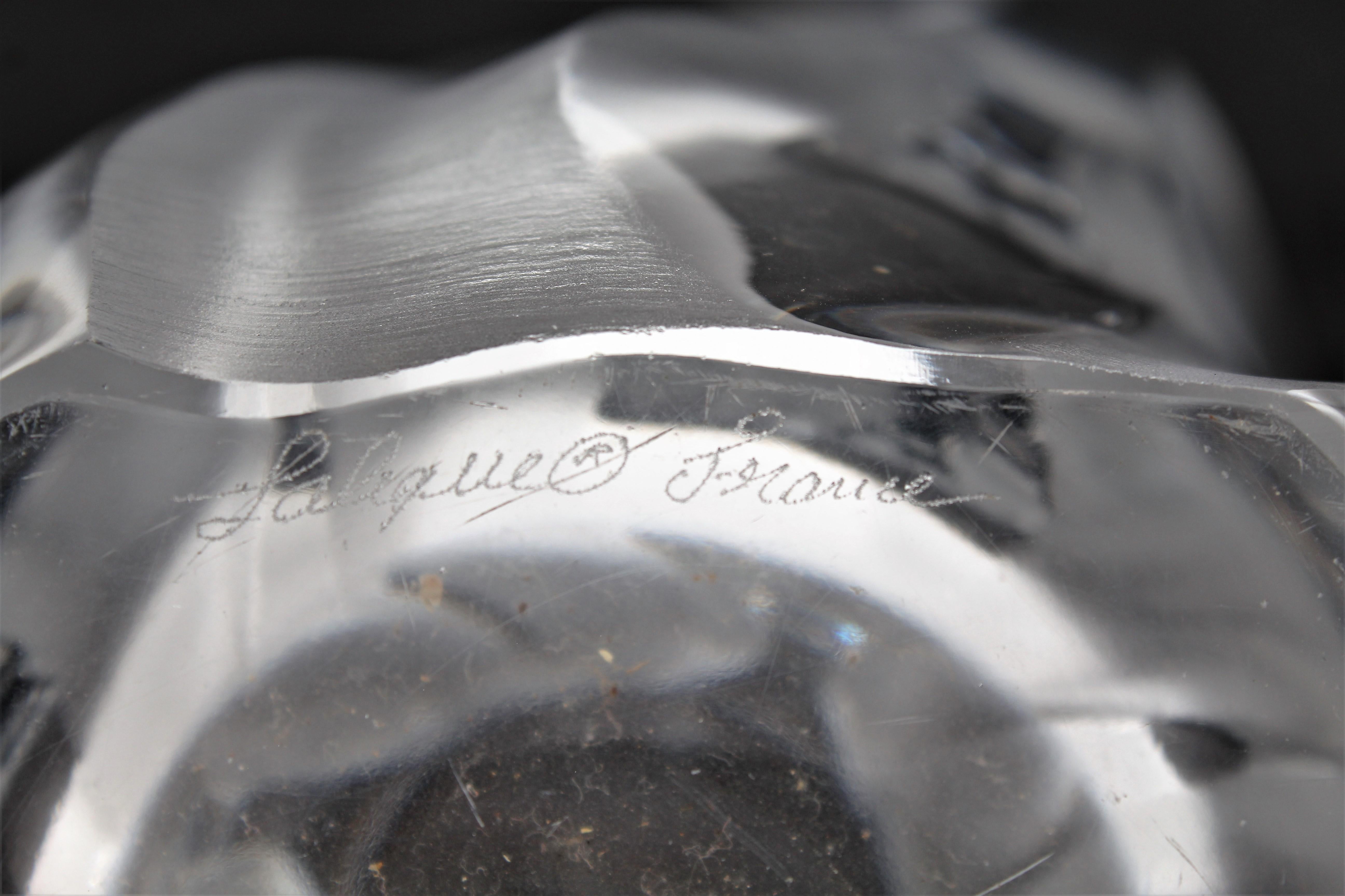 Midcentury Lalique Ingrid Vase in Clear Crystal, France, 1960s 3
