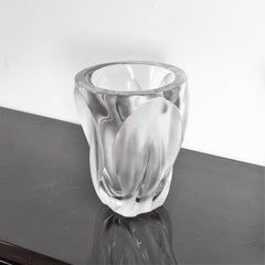 Midcentury Lalique Ingrid Vase in Clear Crystal, France, 1960s