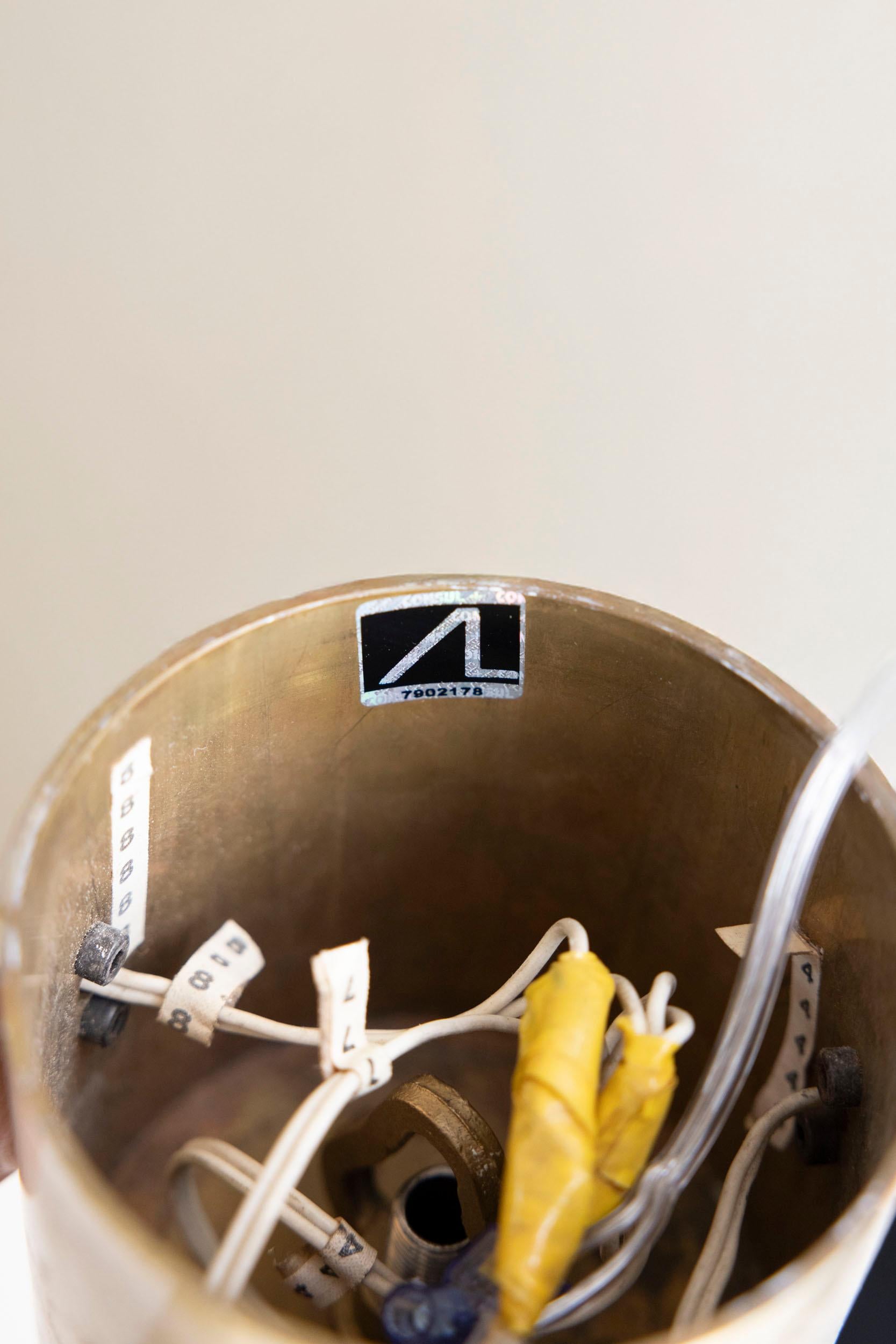 Midcentury lamp 3 Lune designed by Angelo Lelii for Arredoluce, certified For Sale 2