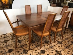 Midcentury Lane Altavista Alta Vista Dining Set Table and Six Matching Chairs