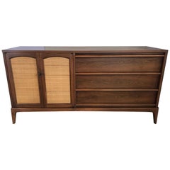 Vintage Mid Century Lane Altavista Walnut Credenza Cabinet Dresser