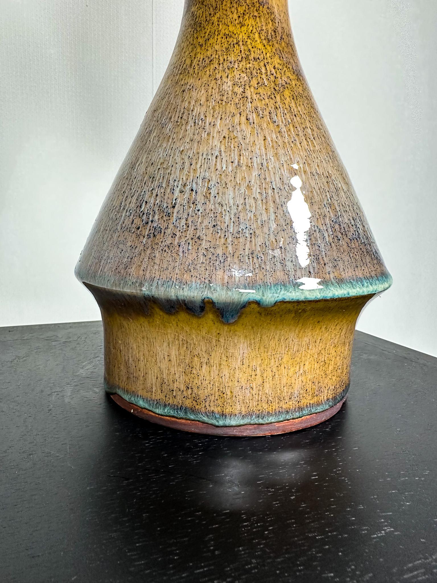 Mid-20th Century Midcentury Modern Large Unique Table Lamp Carl Harry Stålhane Rörstrand, 1950s For Sale