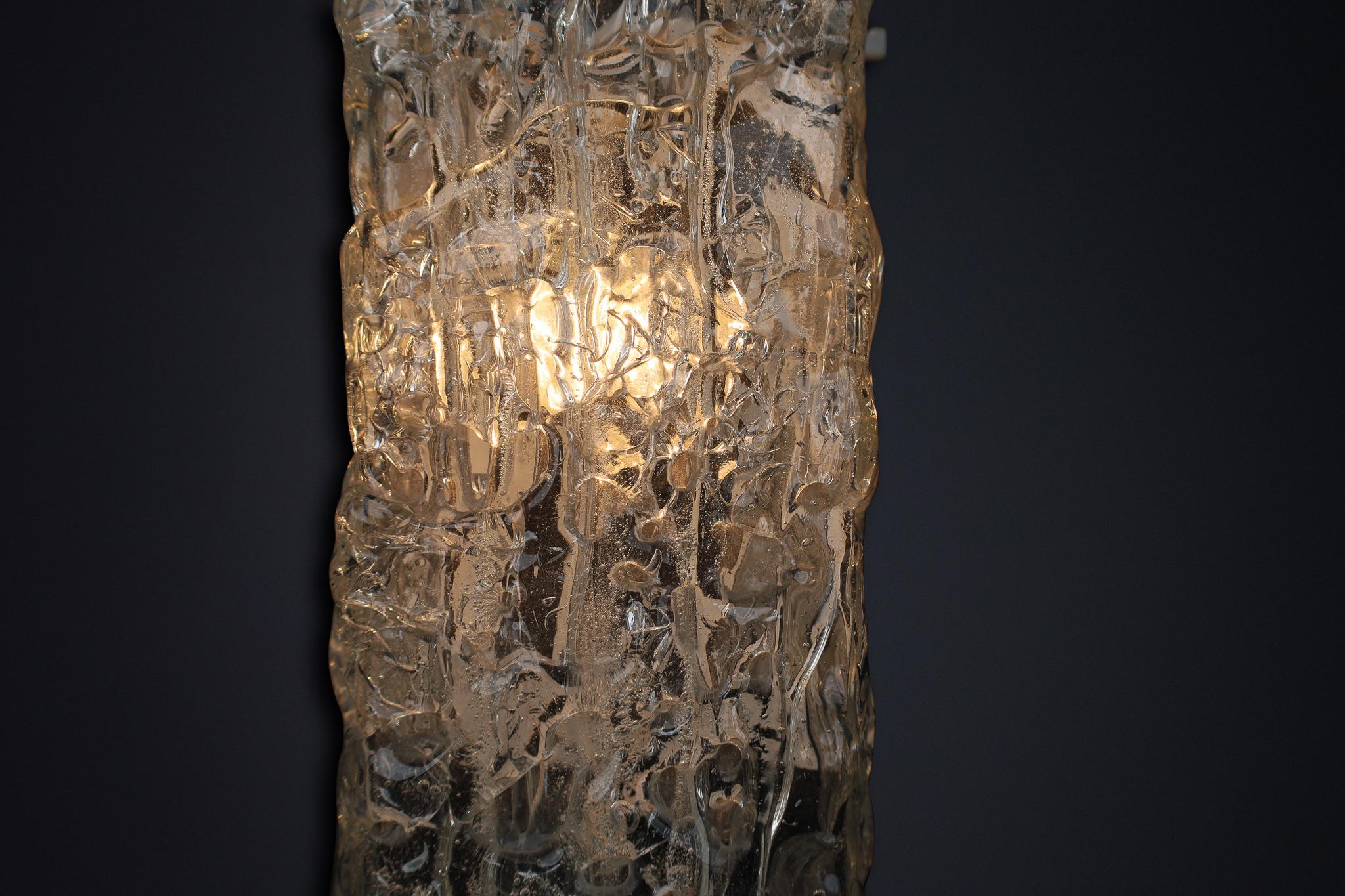 Grandes appliques en verre d'art du milieu du siècle, Autriche, années 1950 en vente 4