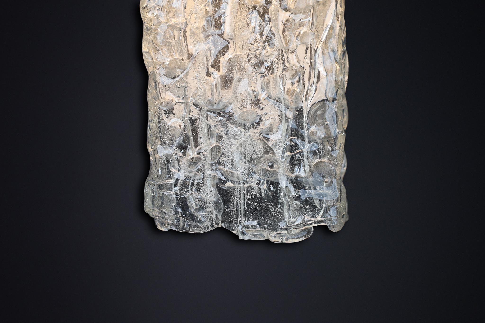 Grandes appliques en verre d'art du milieu du siècle, Autriche, années 1950 en vente 8