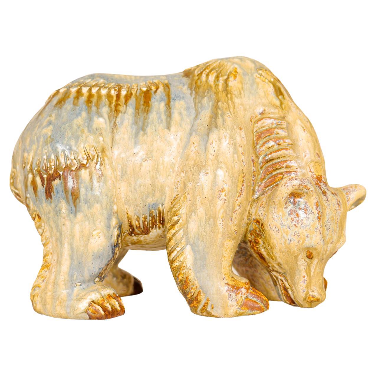 Midcentury Modern Large Bear Rörstrand Gunnar Nylund Limited Edition, Sweden For Sale