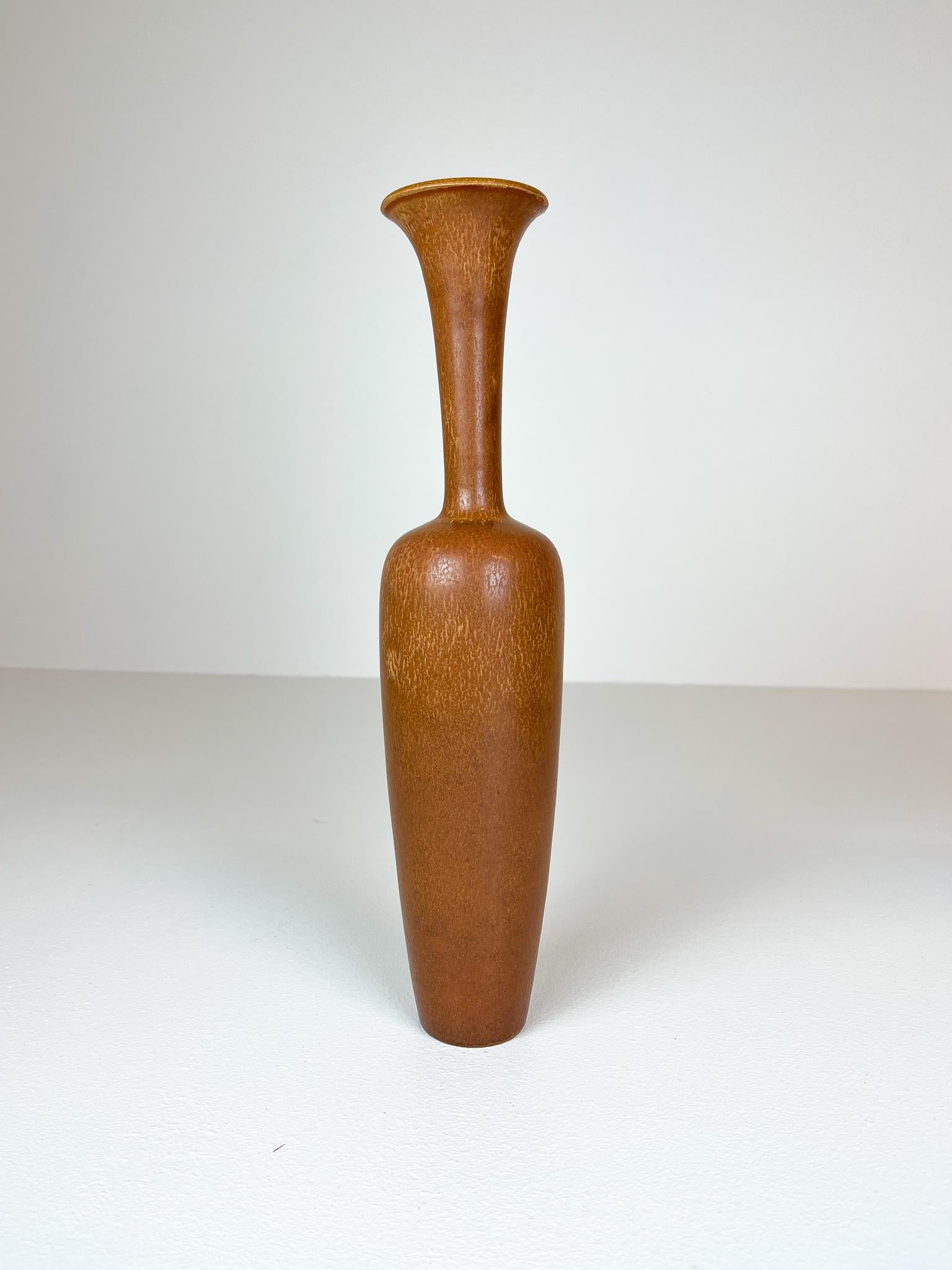 Midcentury Modern Large Bottleneck Vase Rörstrand by Gunnar Nylund, Sweden In Good Condition For Sale In Hillringsberg, SE