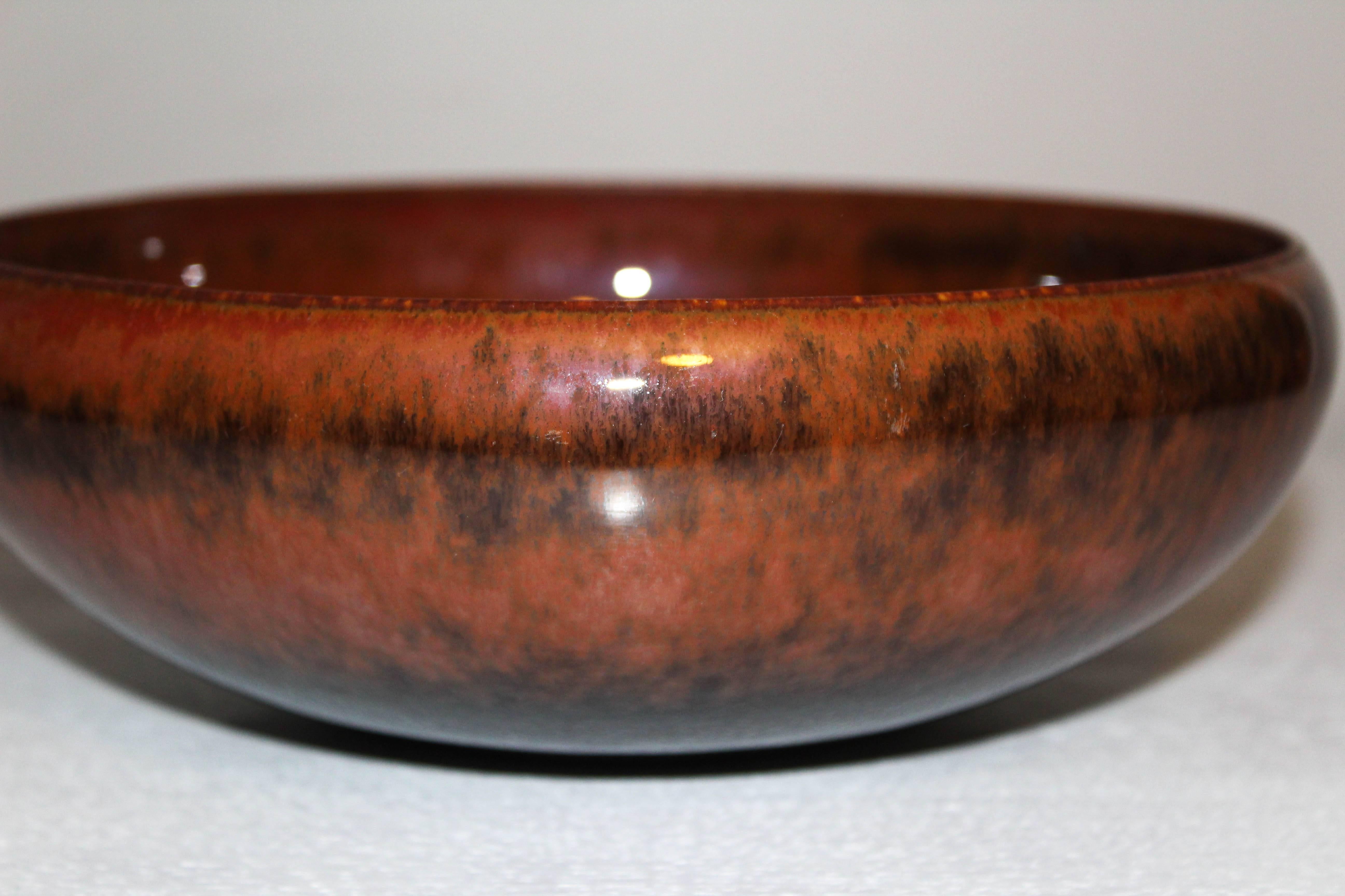 Midcentury Large Ceramic Bowl by Carl-Harry Stålhane for Rörstrand In Good Condition In Malmo, SE