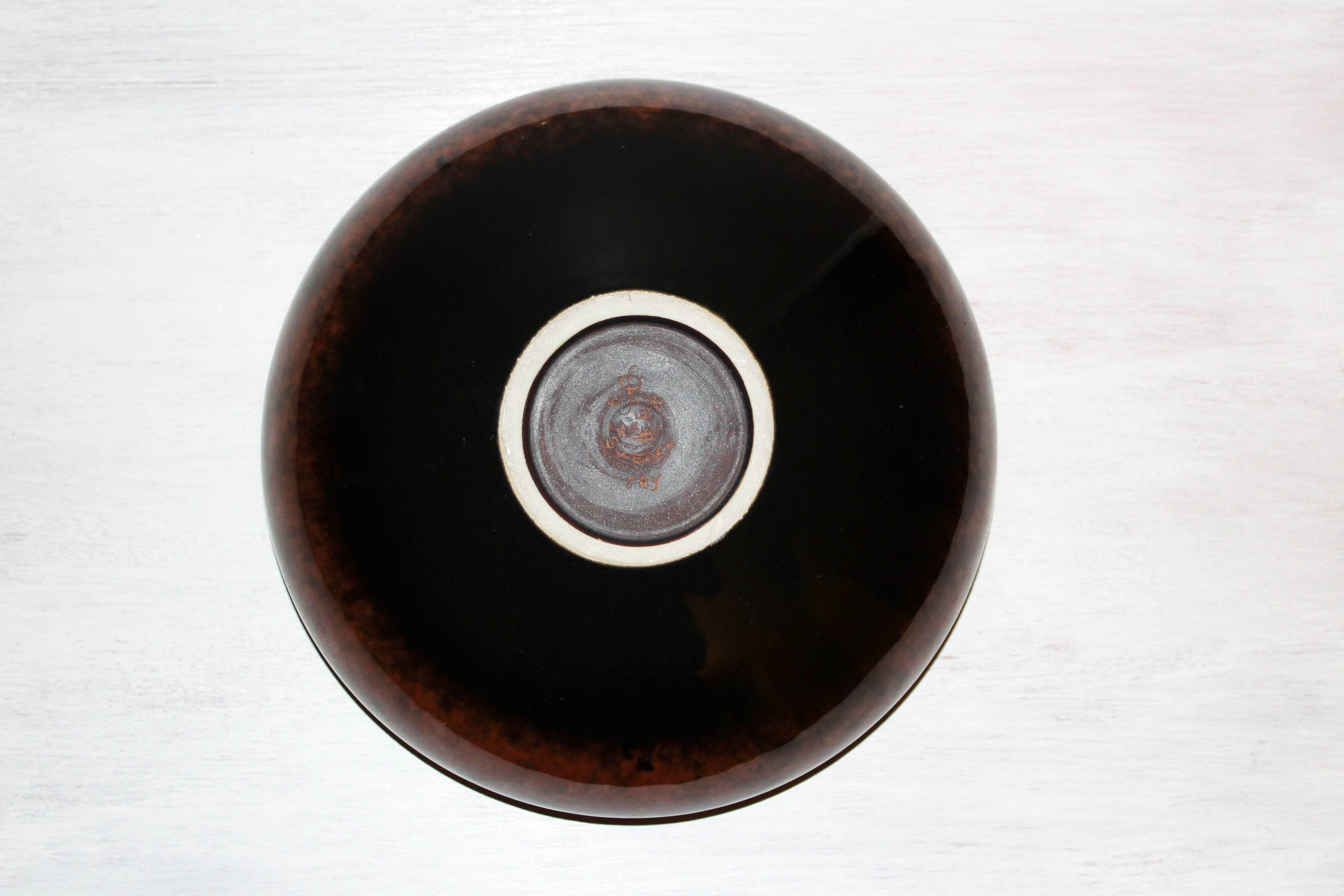 Midcentury Large Ceramic Bowl by Carl-Harry Stålhane for Rörstrand 1