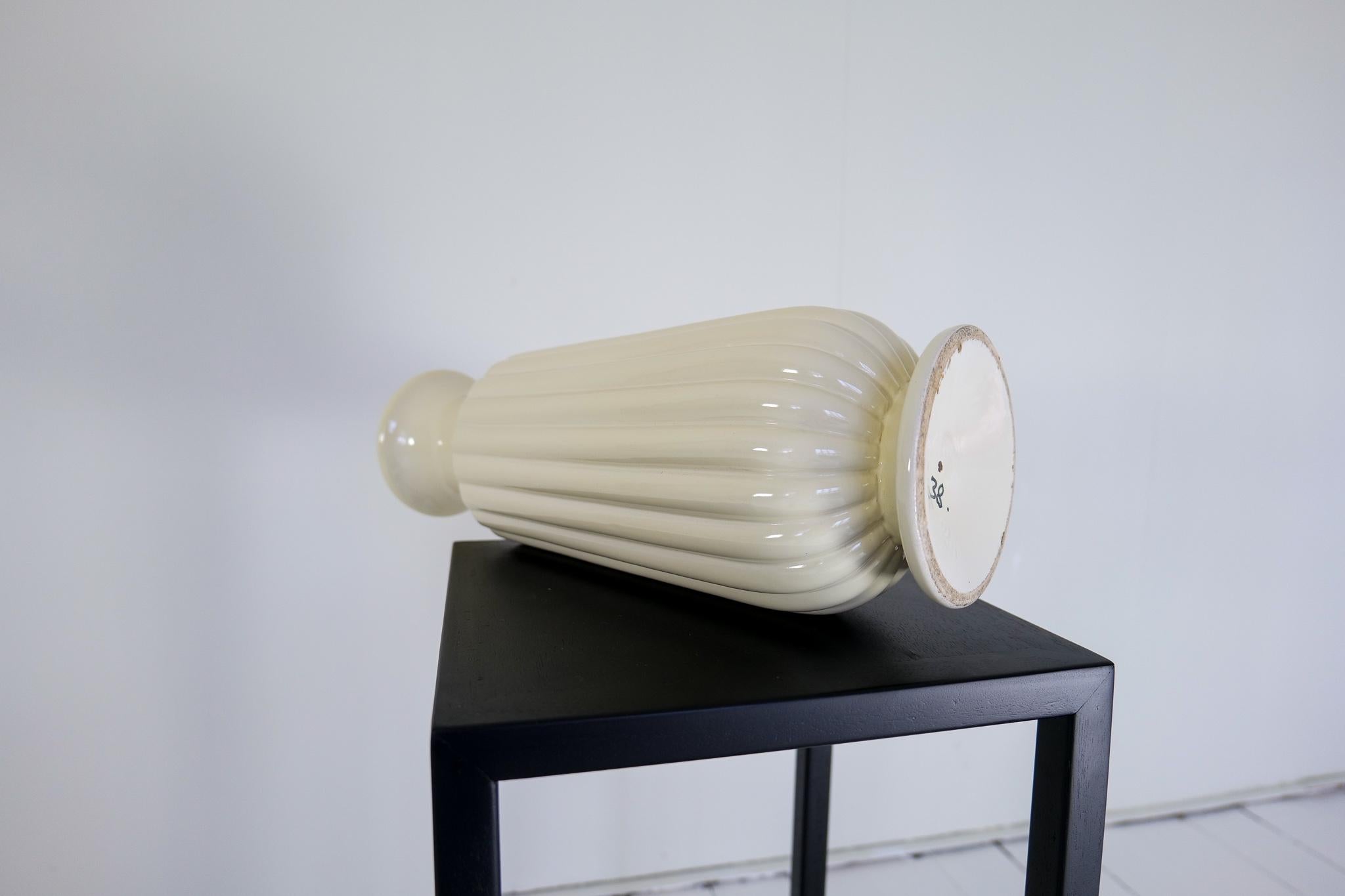 Vase de sol en céramique moderne du milieu du siècle dernier de Bo Fajans Ewald Dahlskog, Suède, années 1940 en vente 3