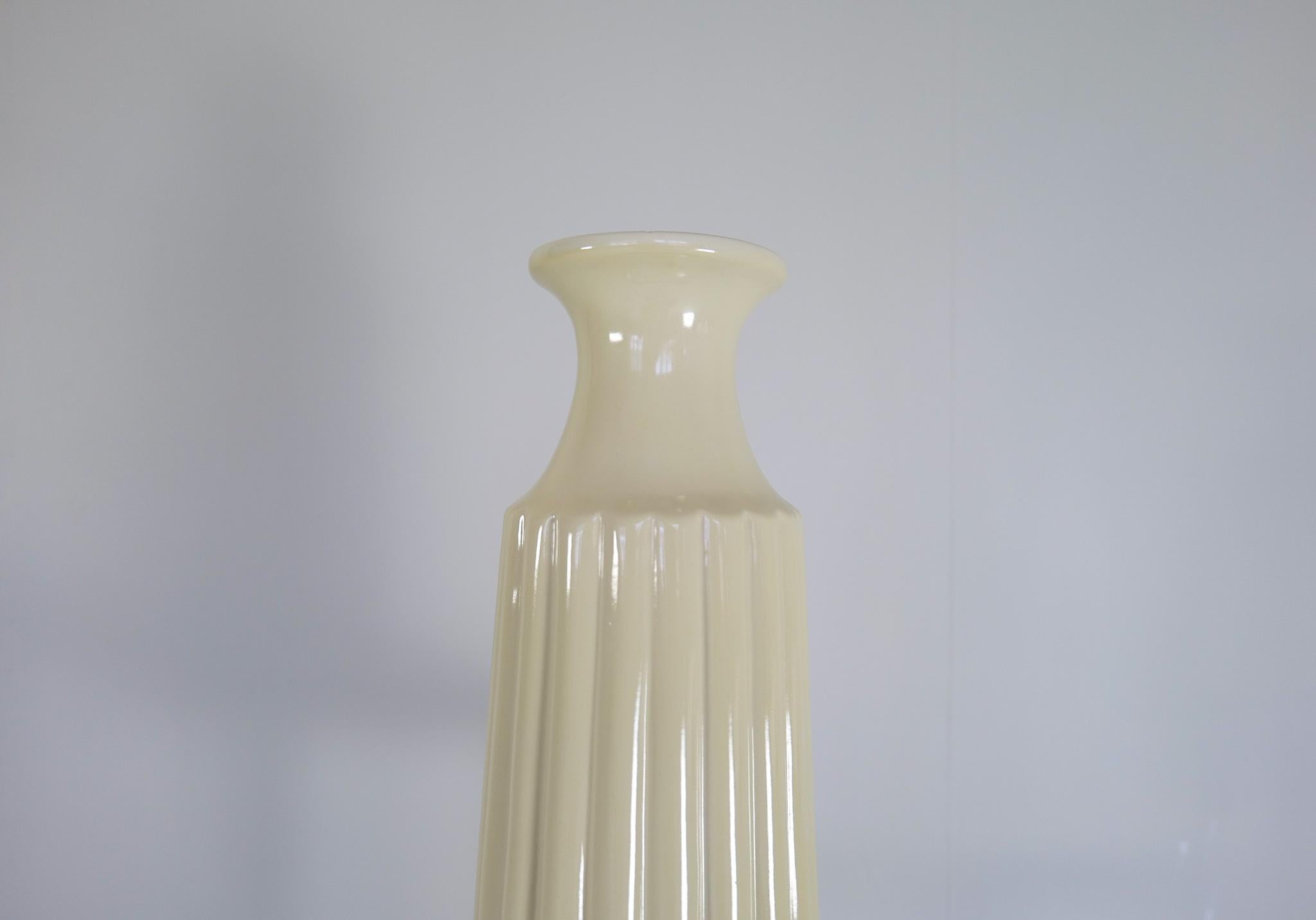 Midcentury Modern Ceramic Floor Vase Bo Fajans Ewald Dahlskog, Sweden, 1940s For Sale 2